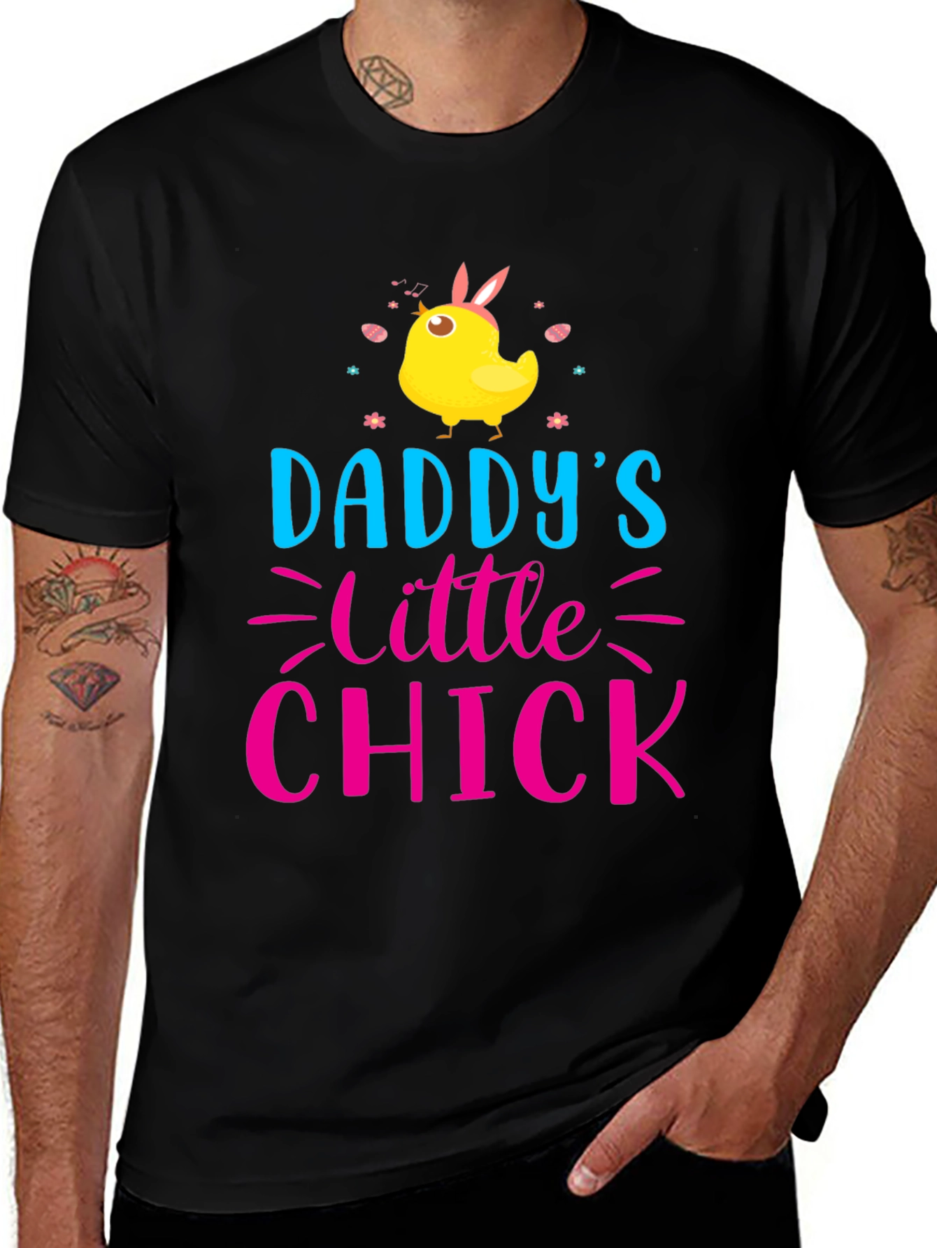 Daddys Little Chick Easter T-Shirt