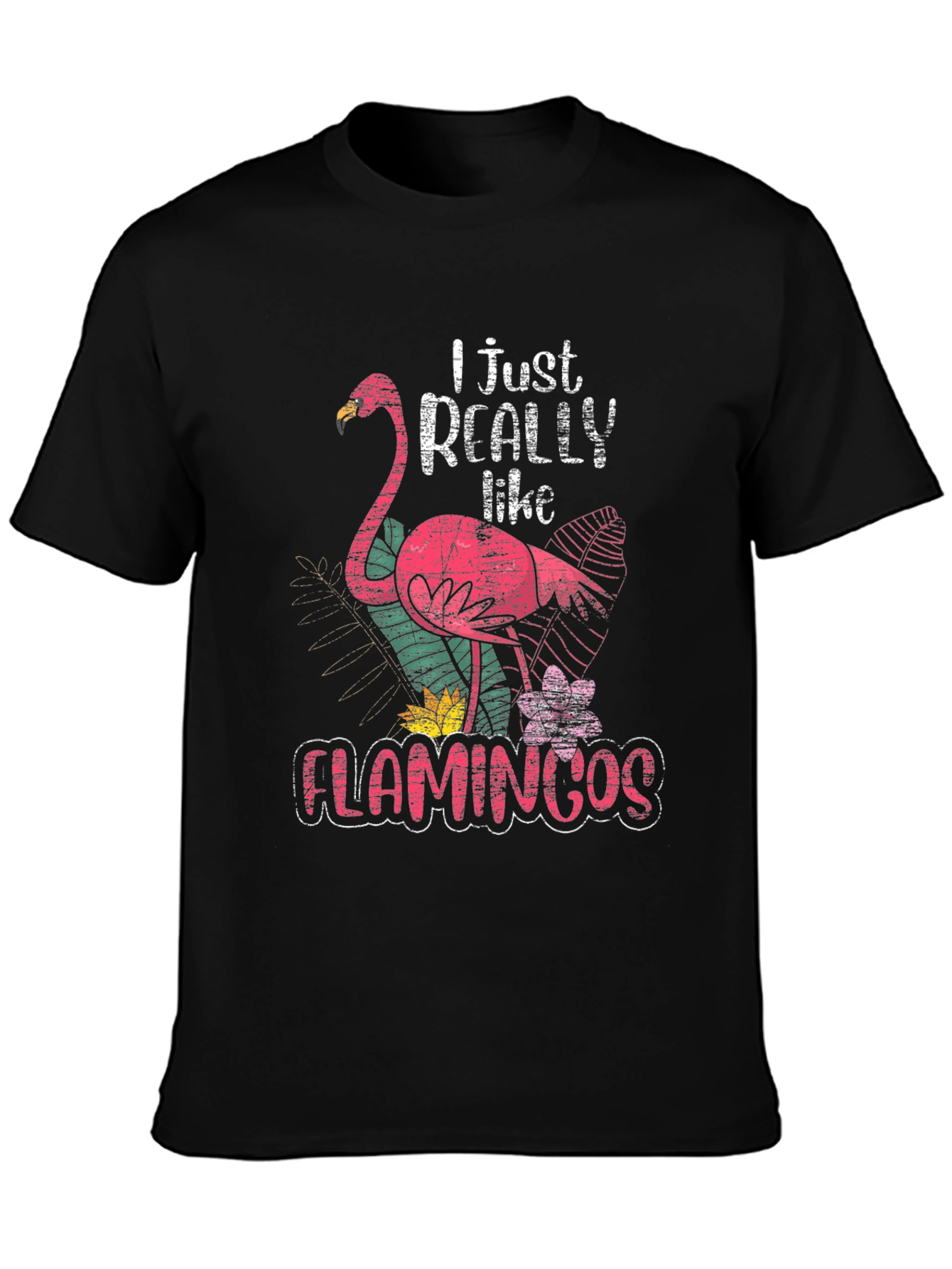 I Just Really Like Flamingos Graphic Tee