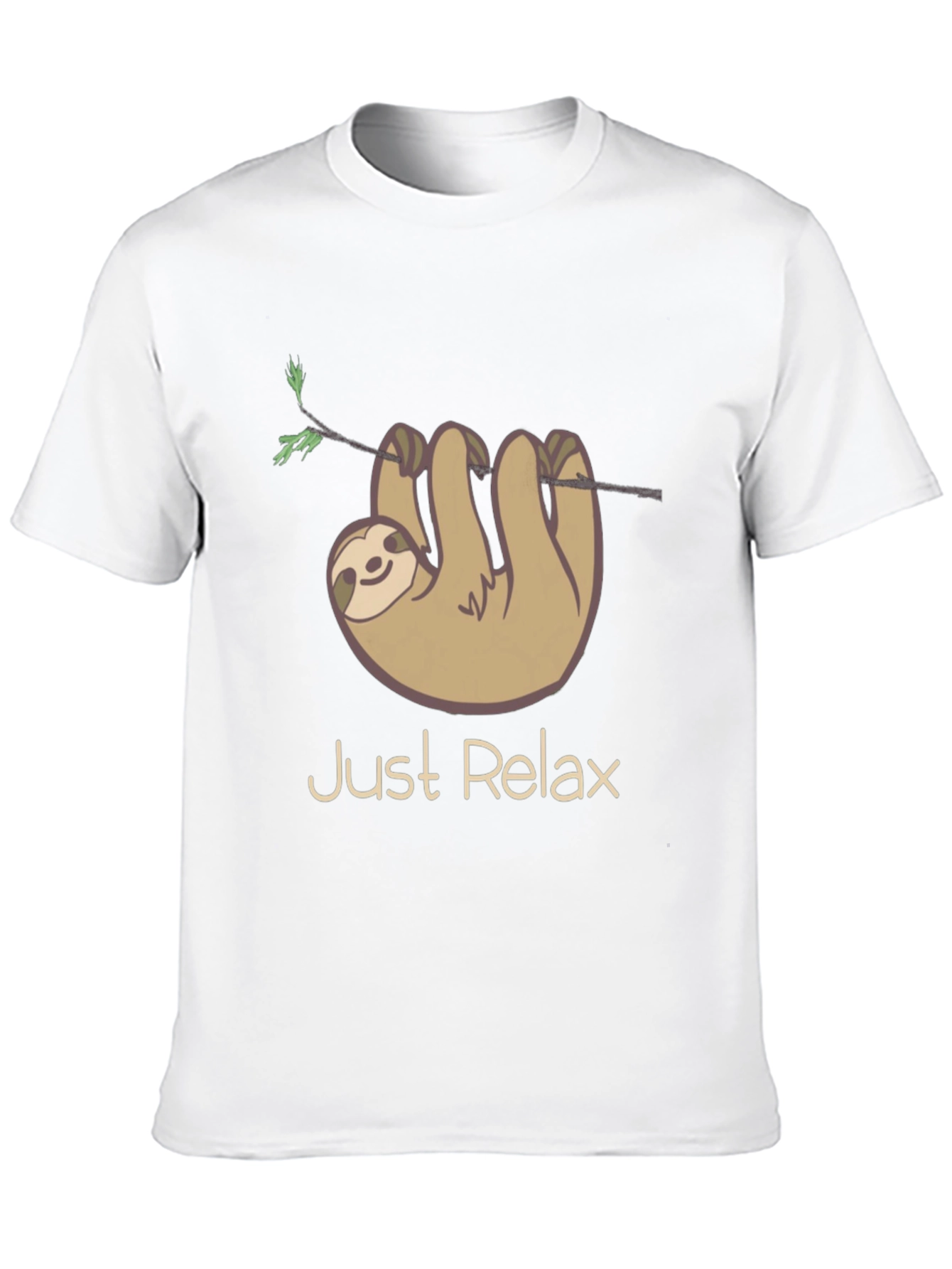 Just Relax Sloth Graphic Tee - Casual Comfort