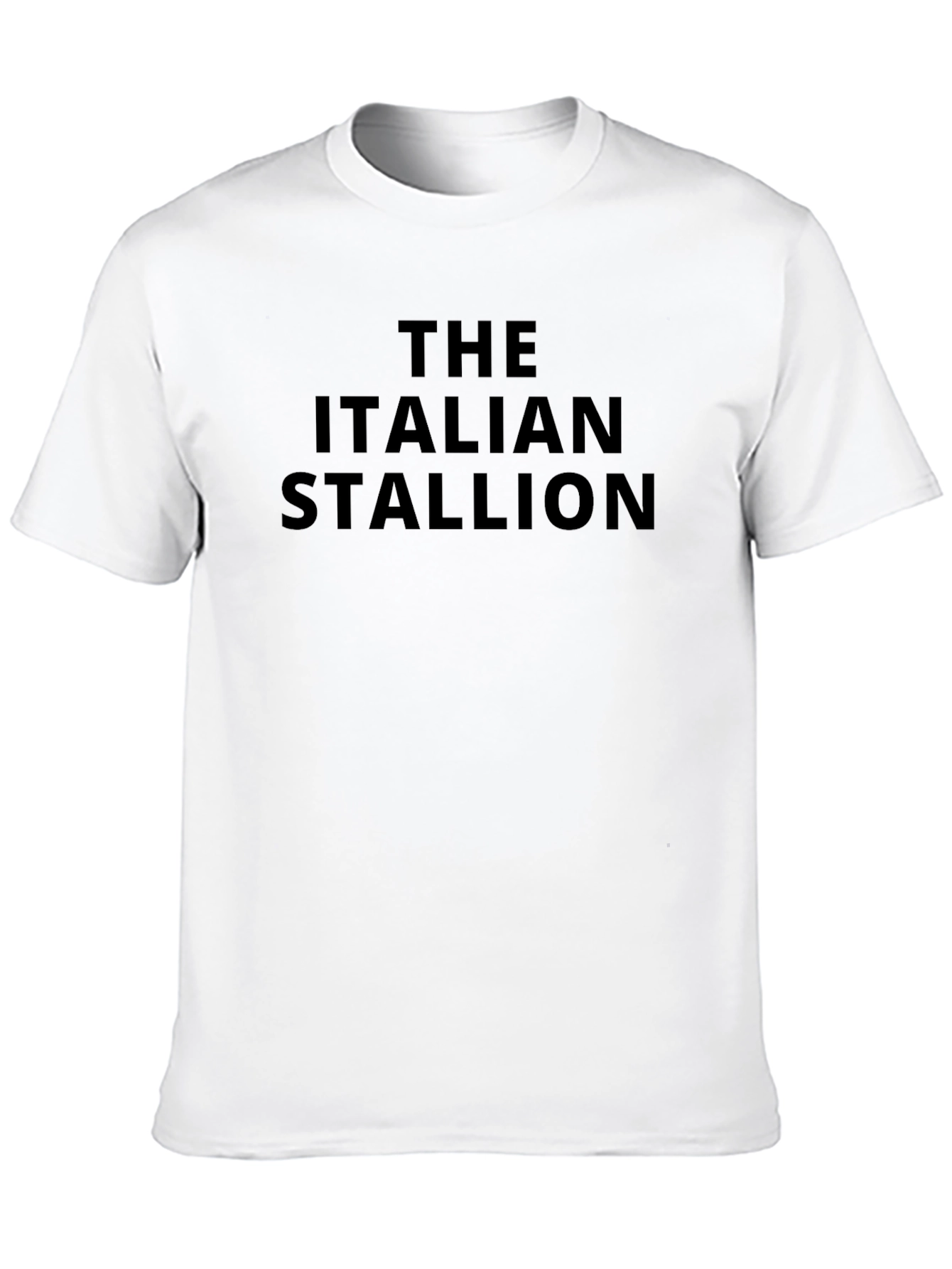 The Italian Stallion Black Crewneck T-Shirt