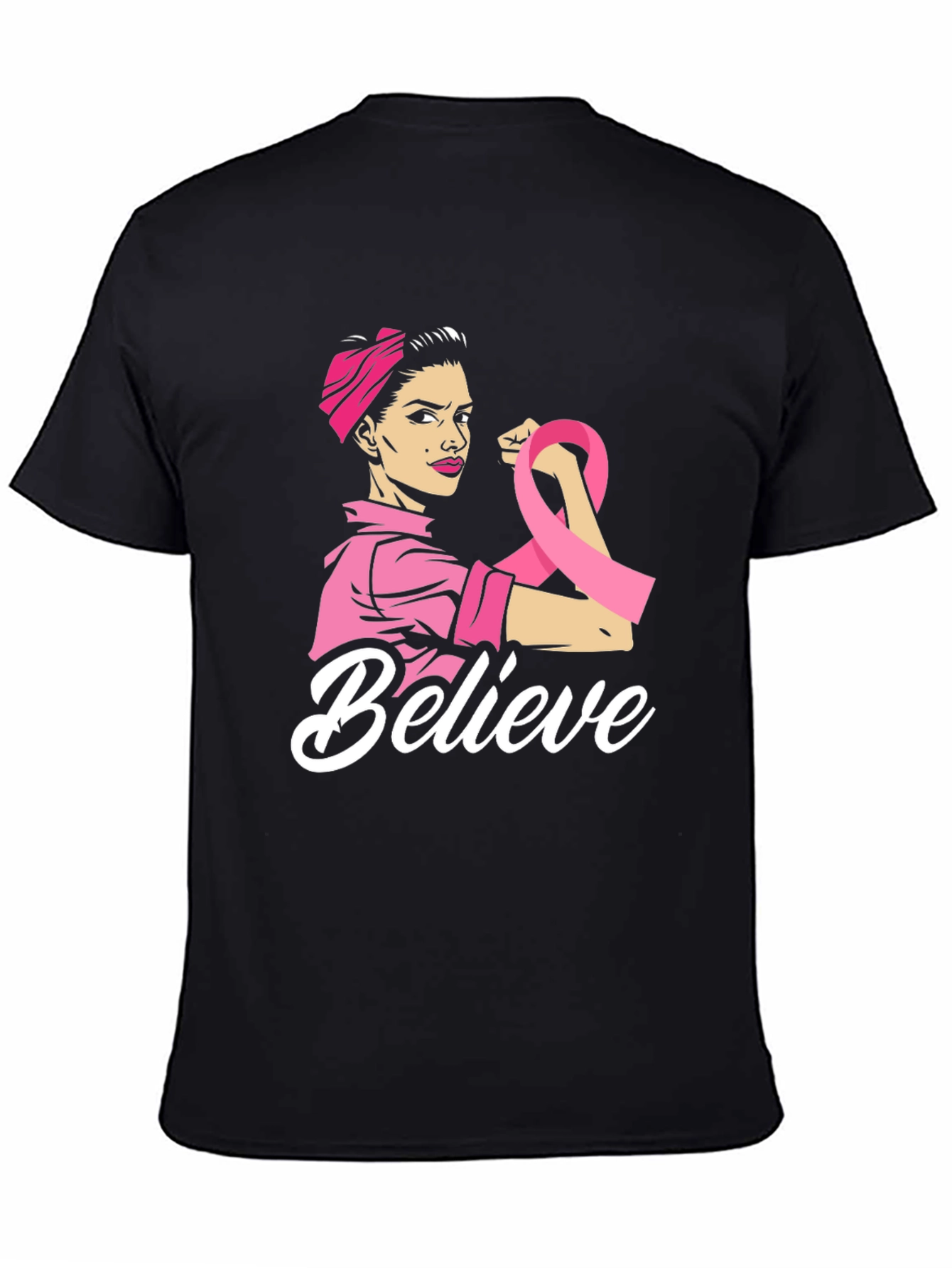 Believe Breast Cancer Awareness T-Shirt