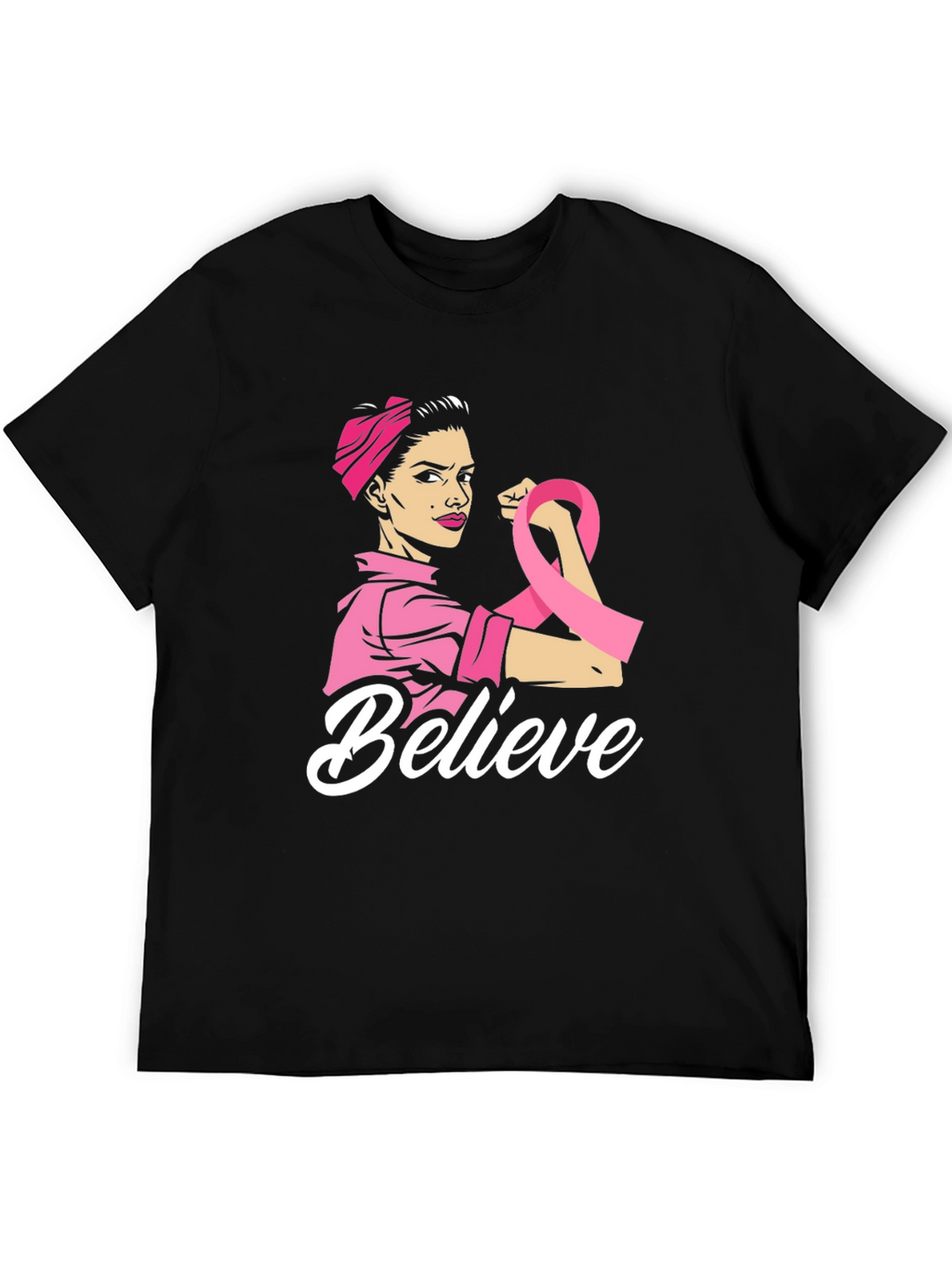 Believe Breast Cancer Awareness T-Shirt