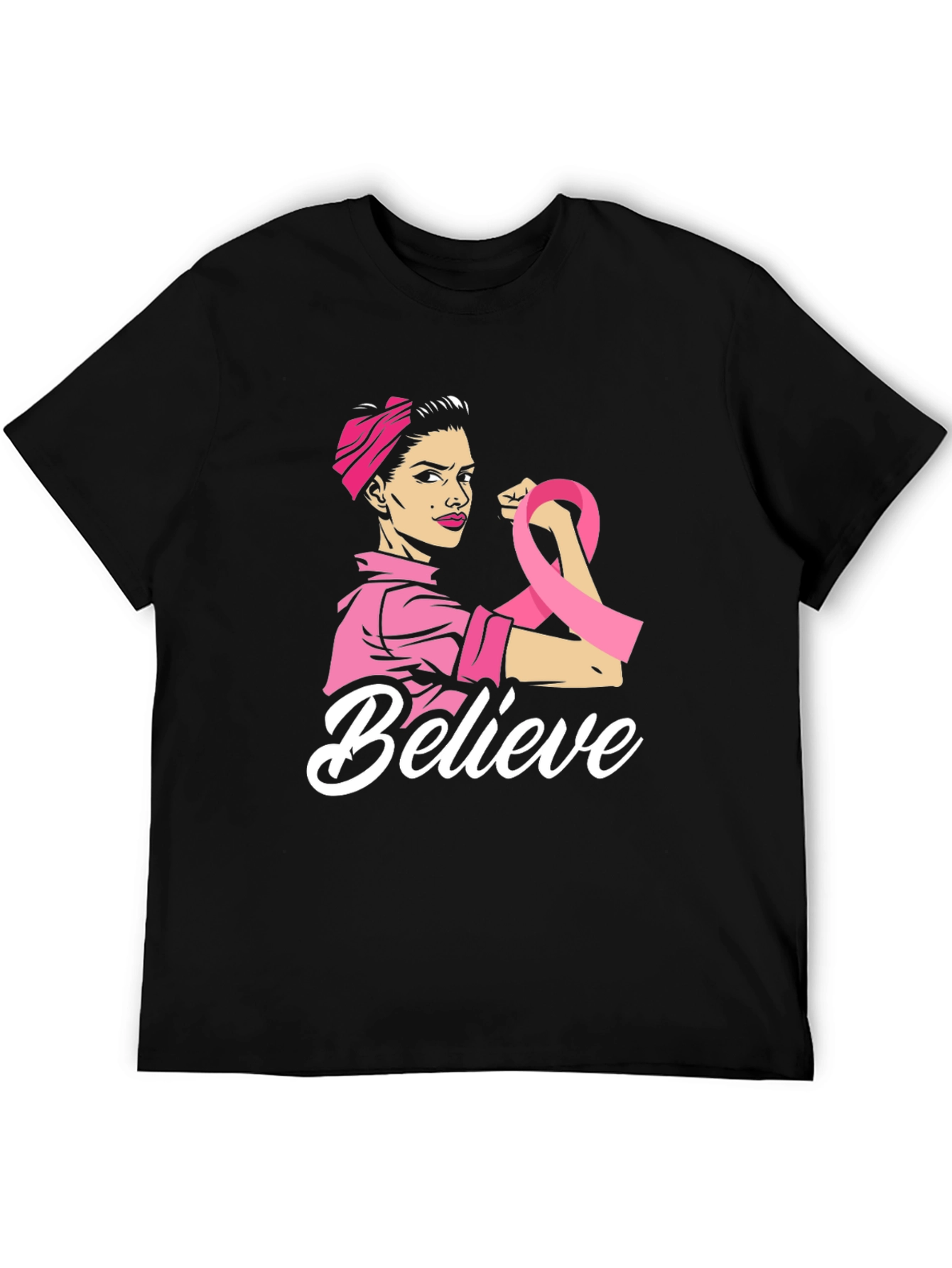 Believe Breast Cancer Awareness T-Shirt