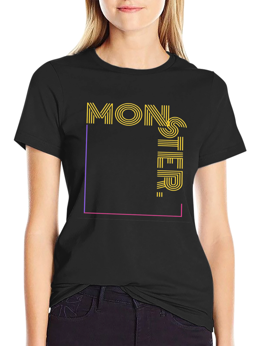 Monster Graphic Tee - Stylish Cotton Blend T-Shirt