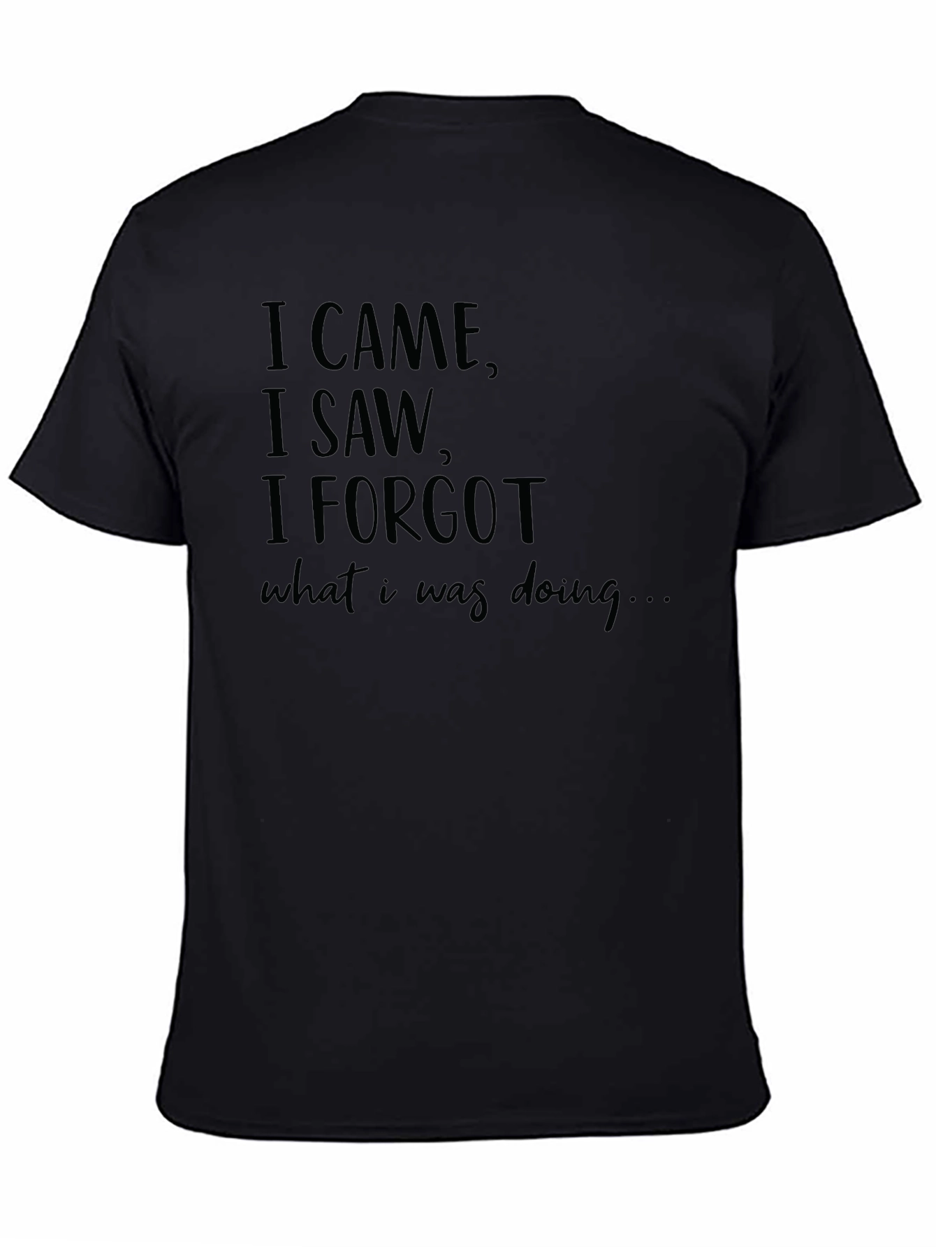 Funny Sarcastic T-Shirt - I Came I Saw I Forgot
