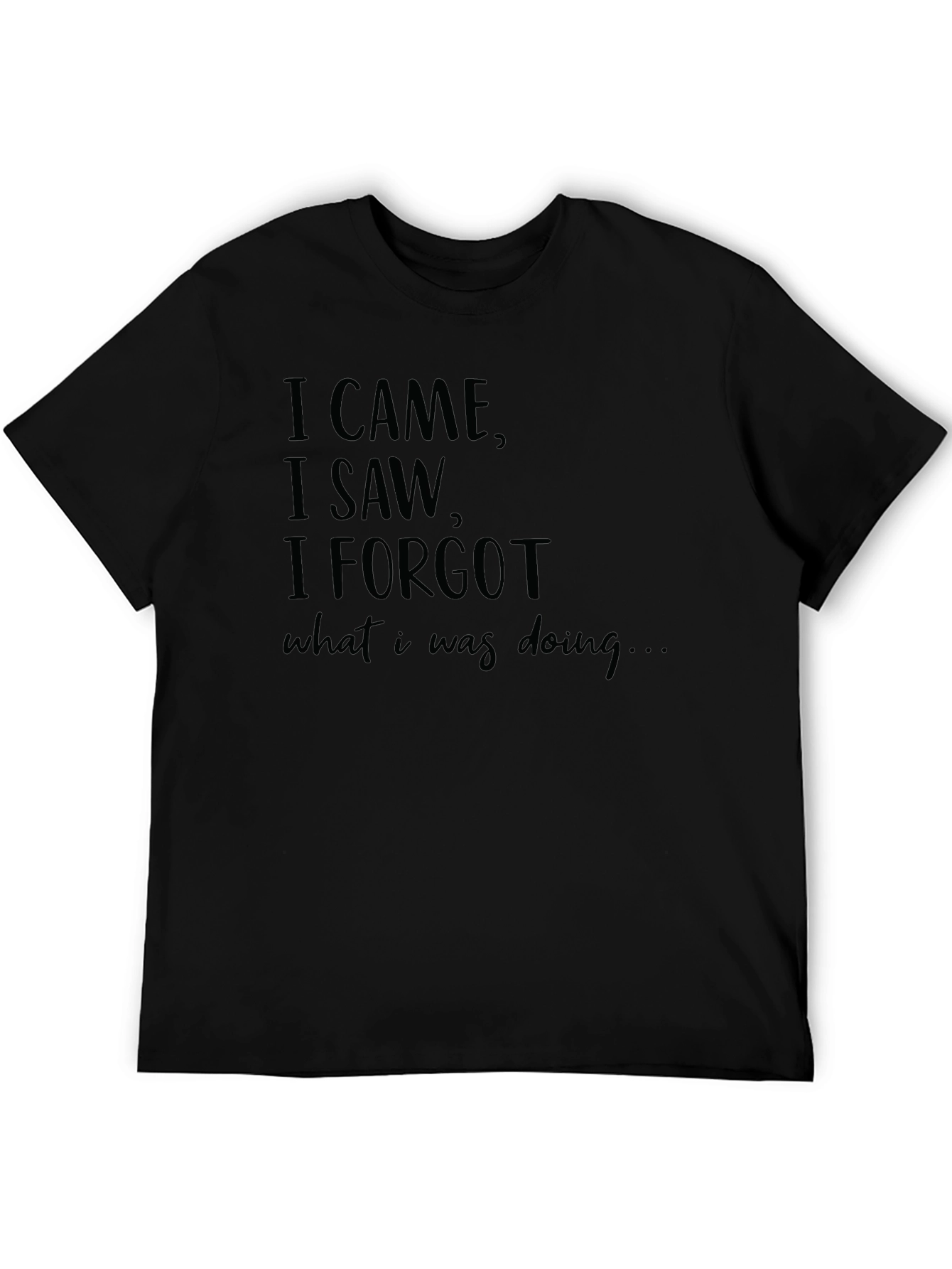 Funny Sarcastic T-Shirt - I Came I Saw I Forgot