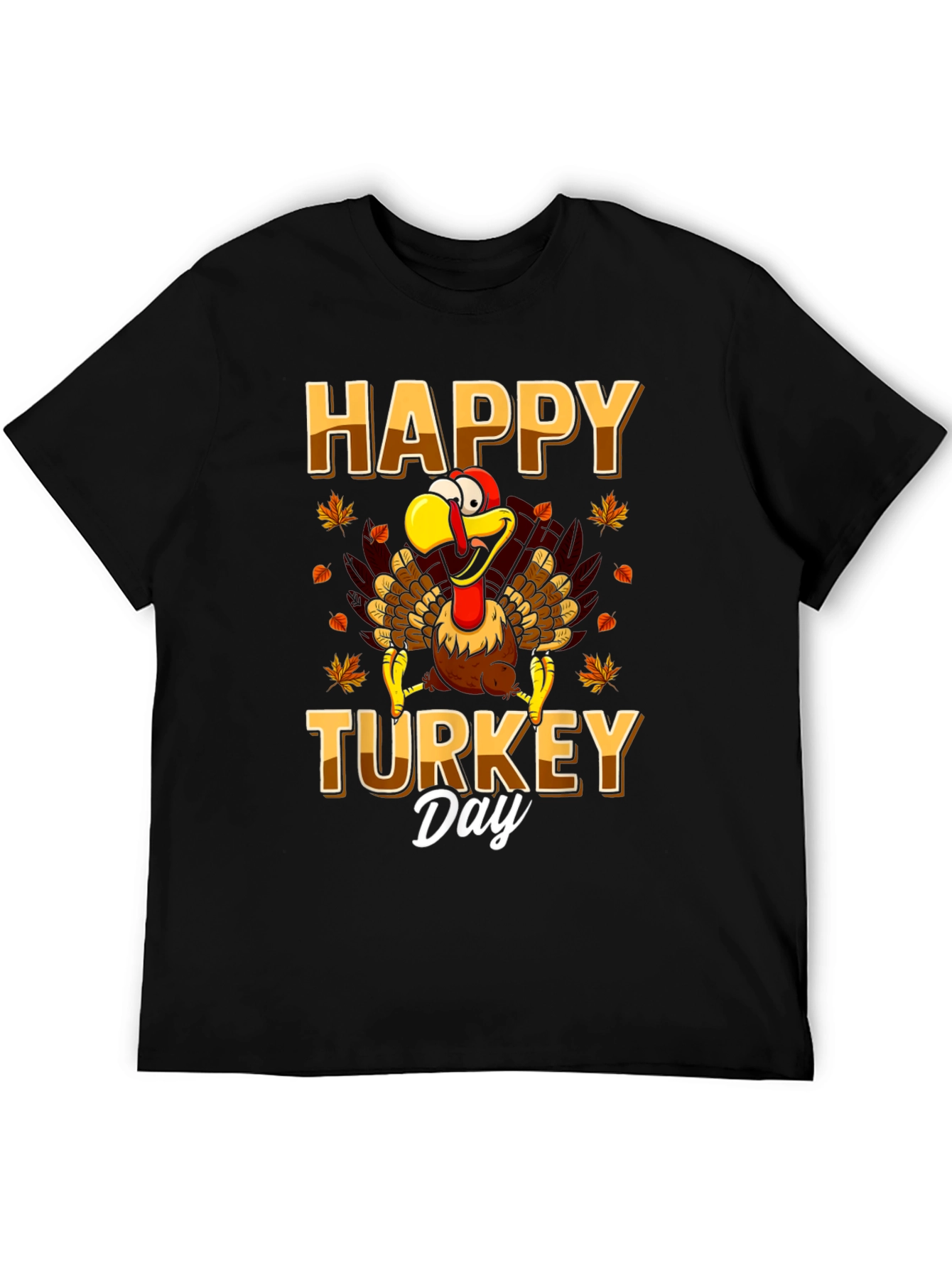 Happy Turkey Day Graphic Tee - Thanksgiving