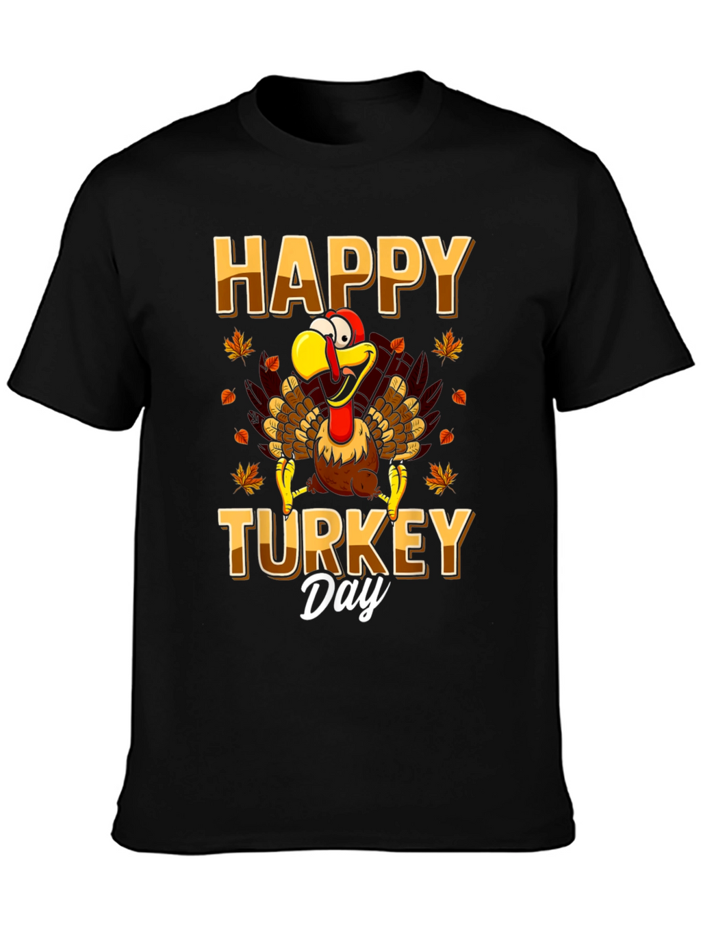 Happy Turkey Day Graphic Tee - Thanksgiving