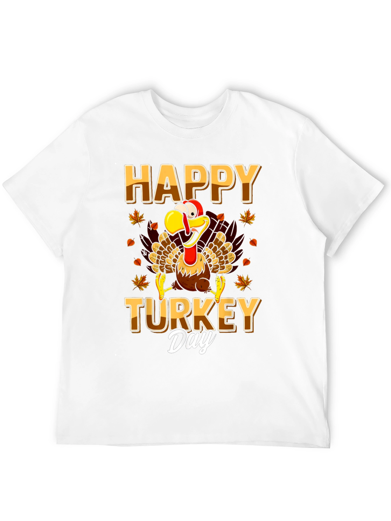 Happy Turkey Day Graphic Tee - Thanksgiving