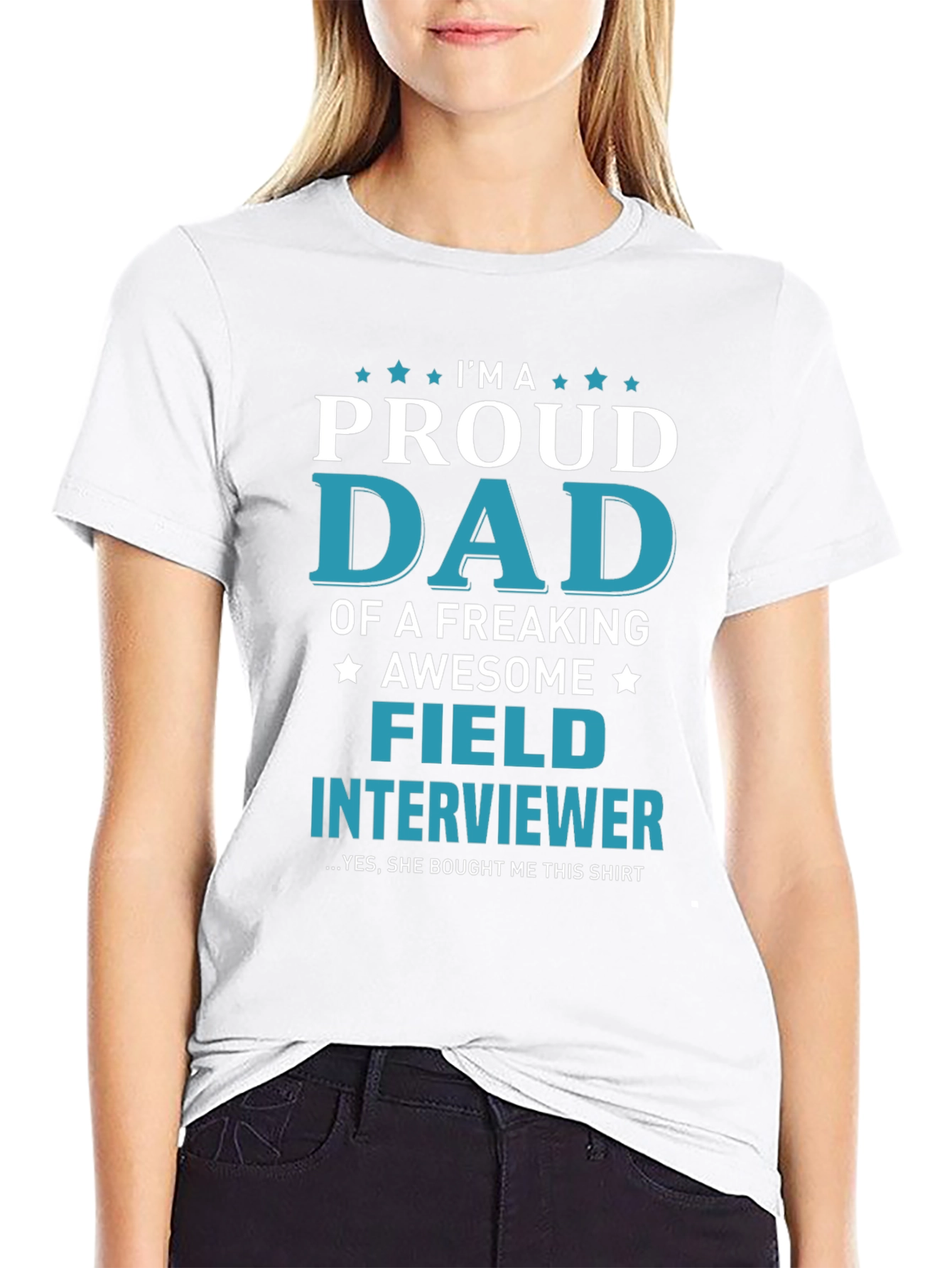 Proud Dad Field Interviewer Graphic T-Shirt