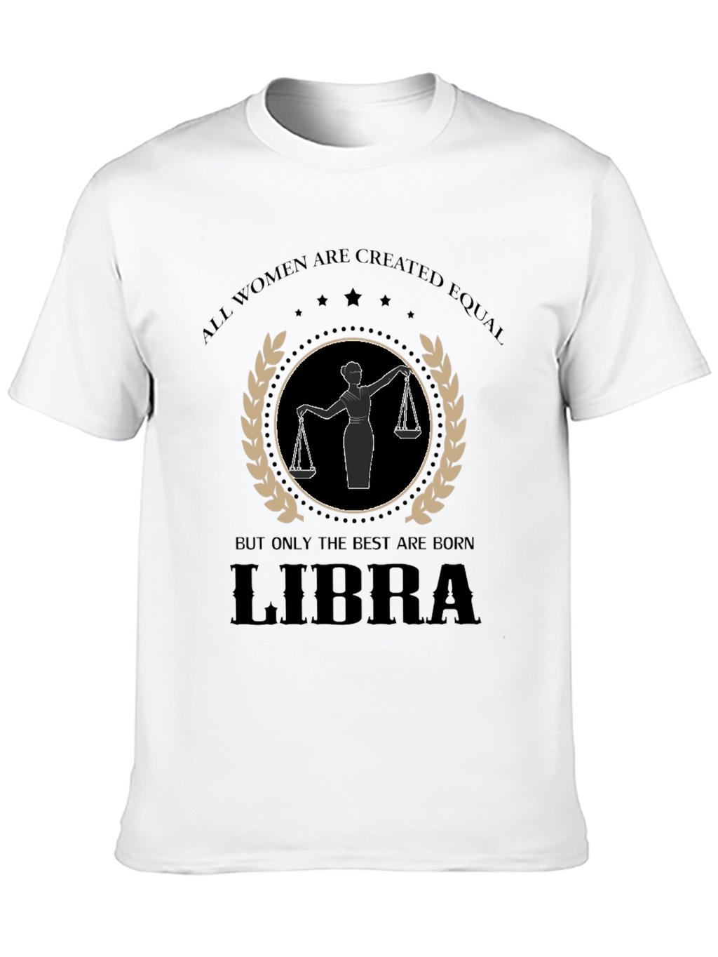 Libra Womens Graphic T-Shirt - Zodiac Birthday Gift
