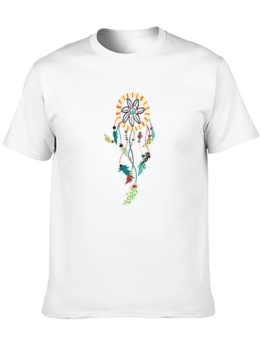 Dreamcatcher Graphic Print Black T-Shirt