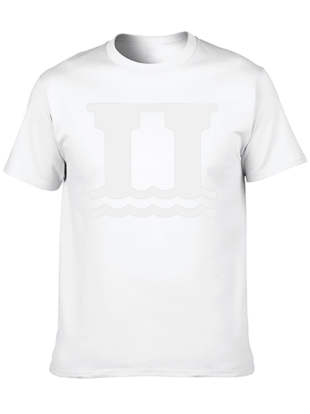 Roman Pillars Graphic T-Shirt - Black