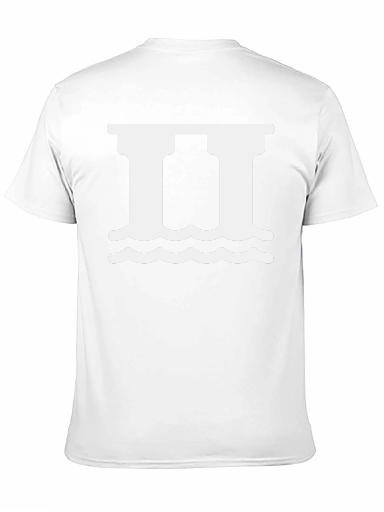 Roman Pillars Graphic T-Shirt - Black