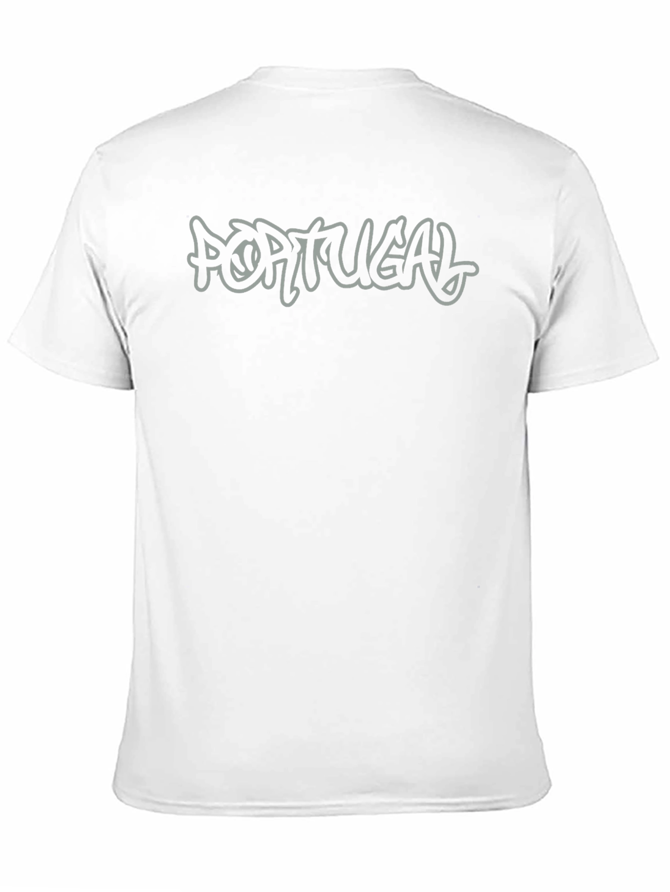Portugal Graphic Print Mens Black T-Shirt