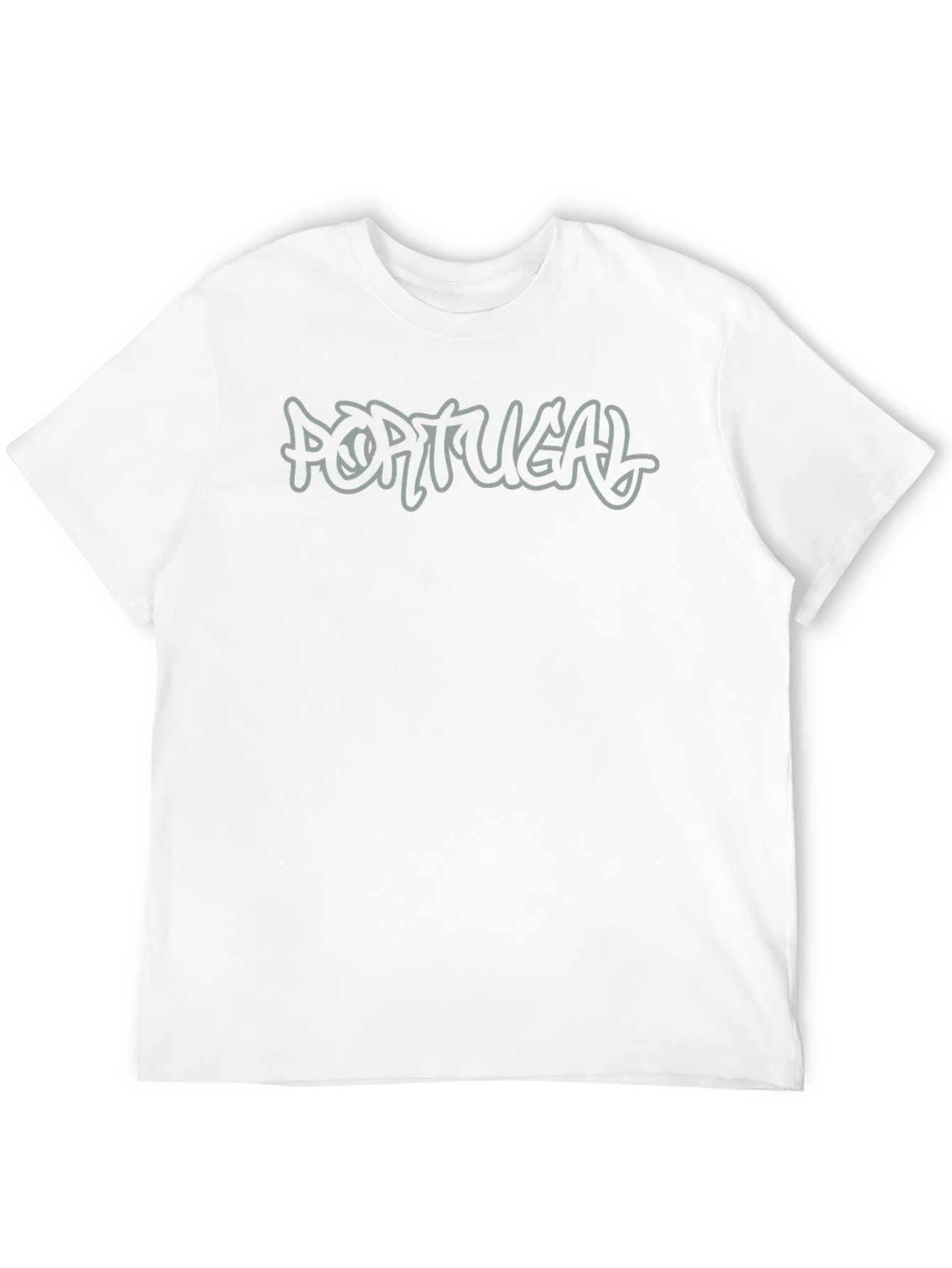 Portugal Graphic Print Mens Black T-Shirt