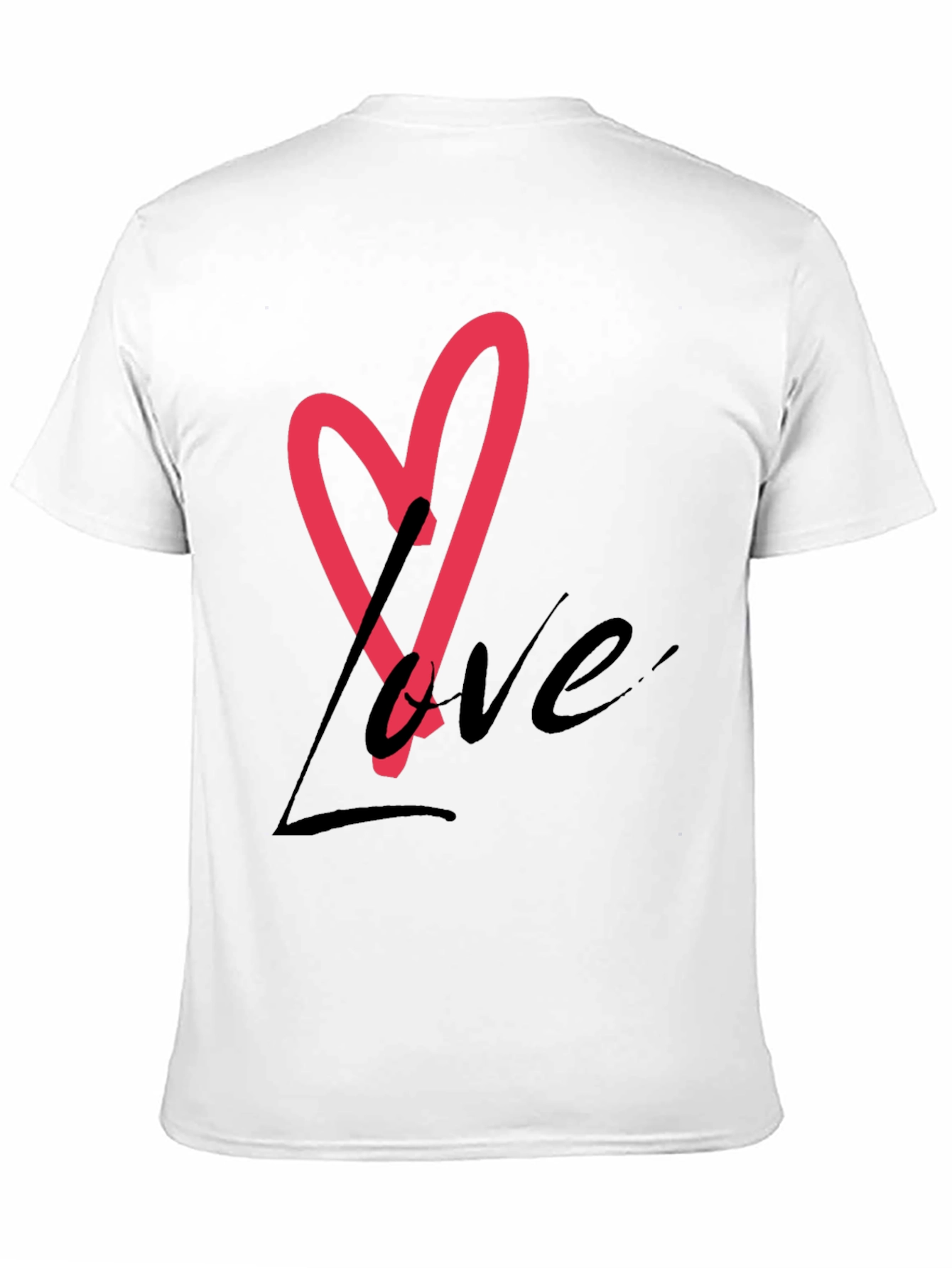 Love Heart Graphic Tee - Stylish Casual Wear