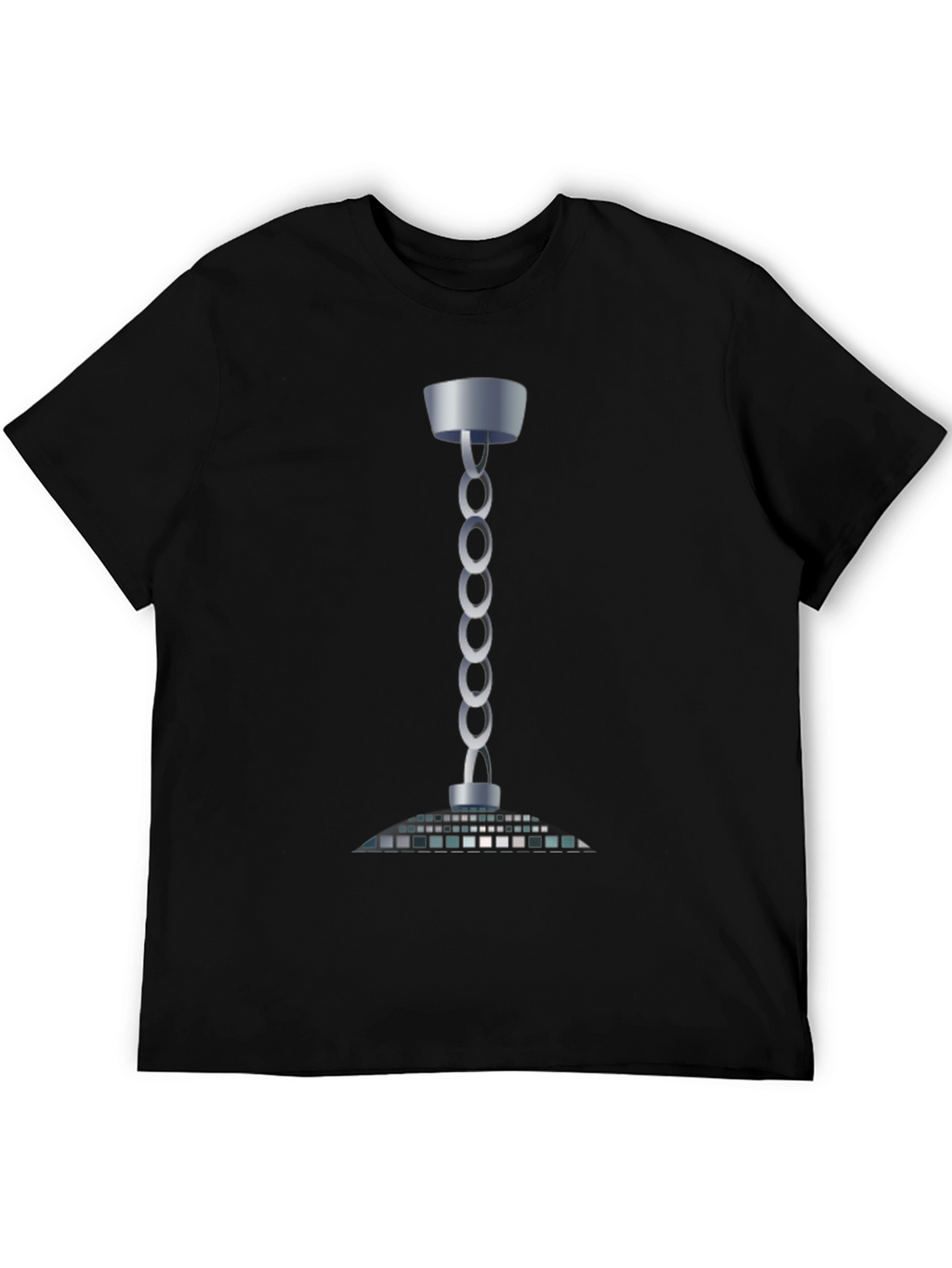 Modern Chain Chandelier T-Shirt - Sleek Style