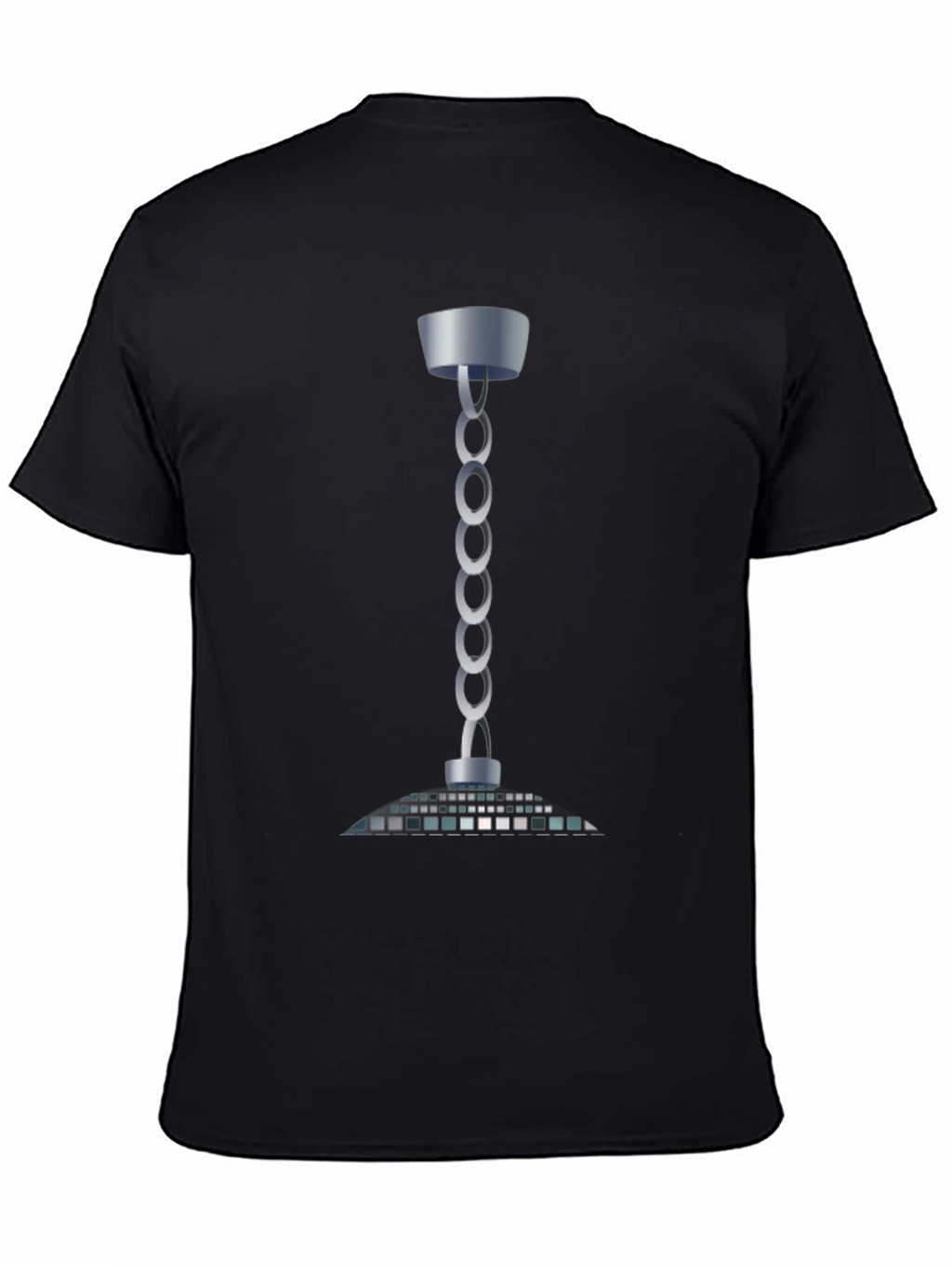 Modern Chain Chandelier T-Shirt - Sleek Style