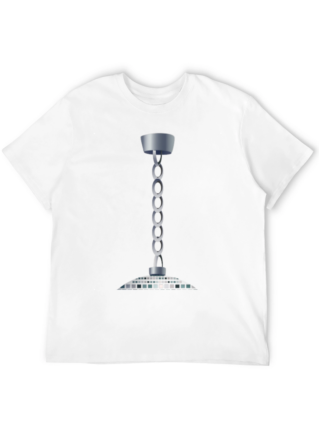 Modern Chain Chandelier T-Shirt - Sleek Style