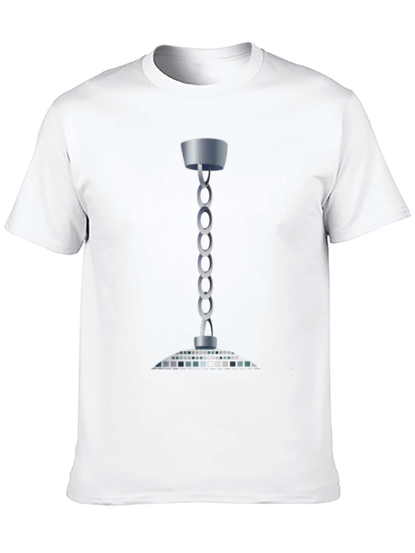 Modern Chain Chandelier T-Shirt - Sleek Style