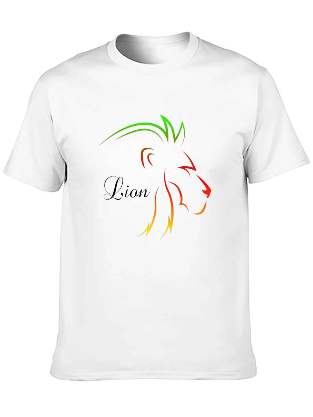 Lion Graphic Black Tee - Stylish Mens T-Shirt