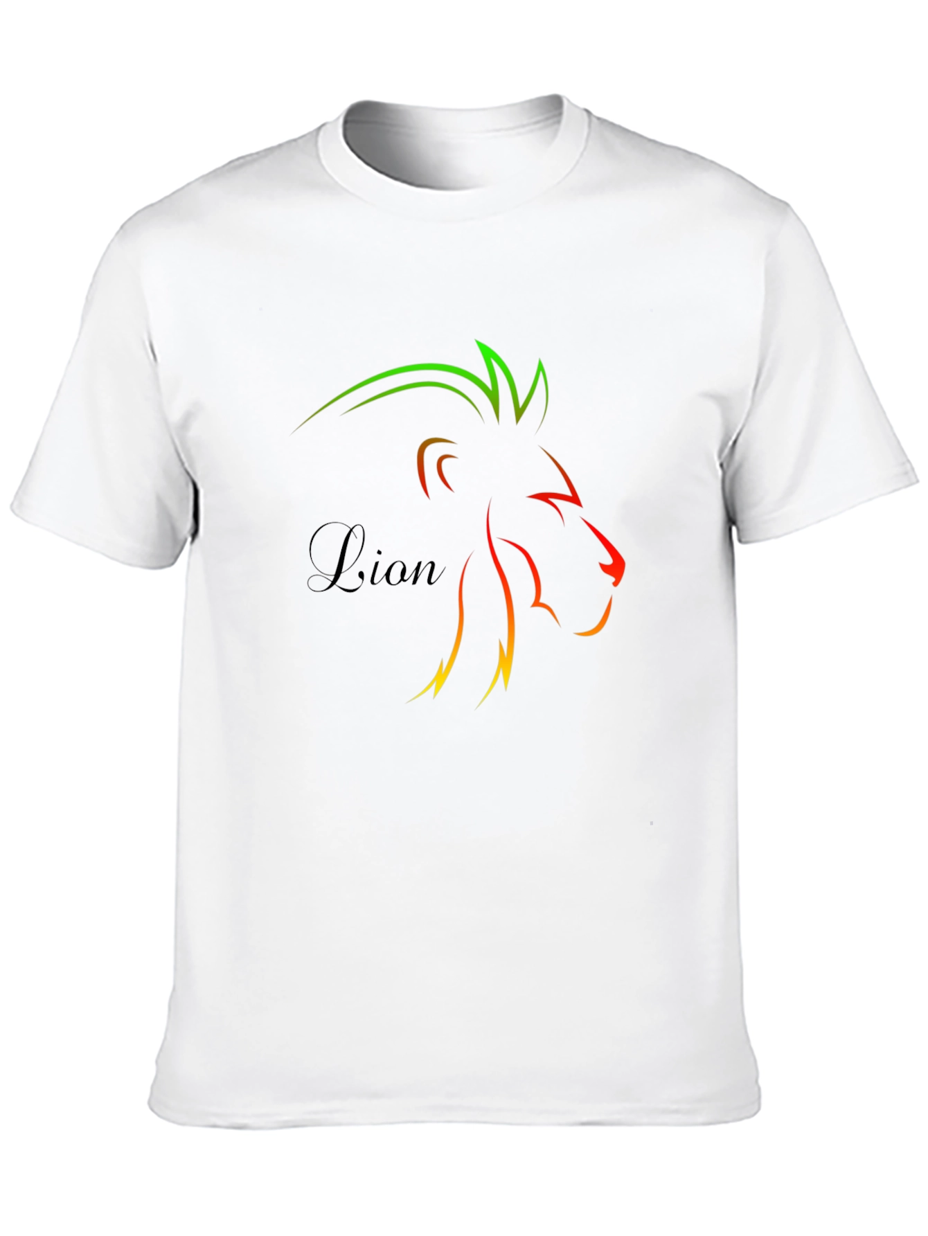 Lion Graphic Black Tee - Stylish Mens T-Shirt