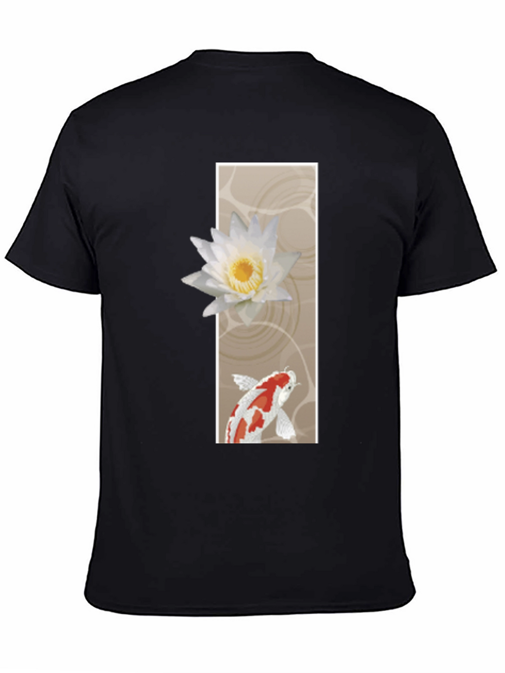 Koi Fish & Lotus Graphic T-Shirt