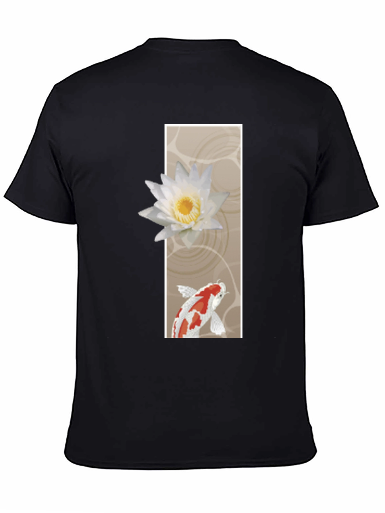 Koi Fish & Lotus Graphic T-Shirt