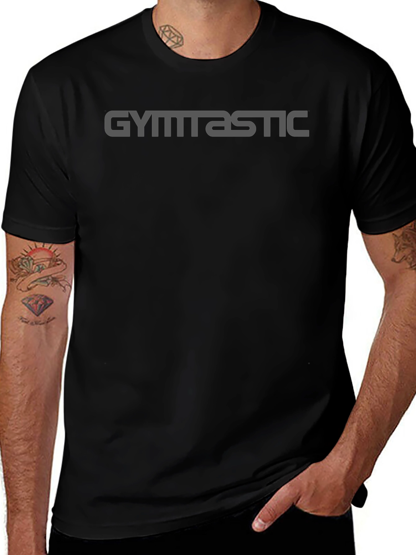 Gymnastic Tee - Black Cotton Comfort
