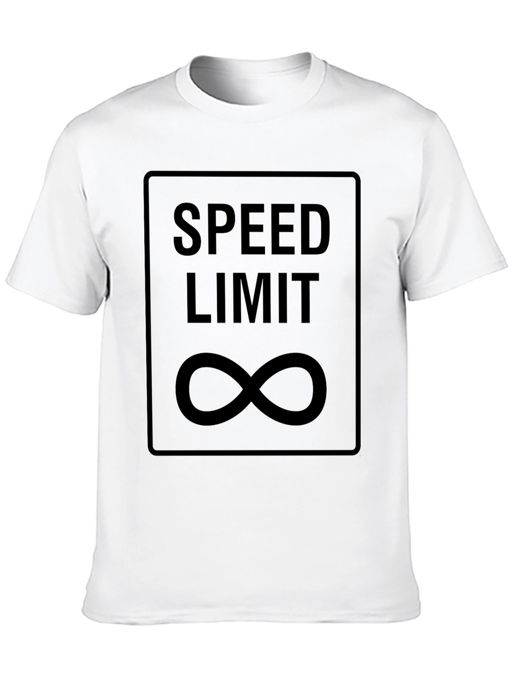 Speed Limit Infinity Black Graphic T-Shirt