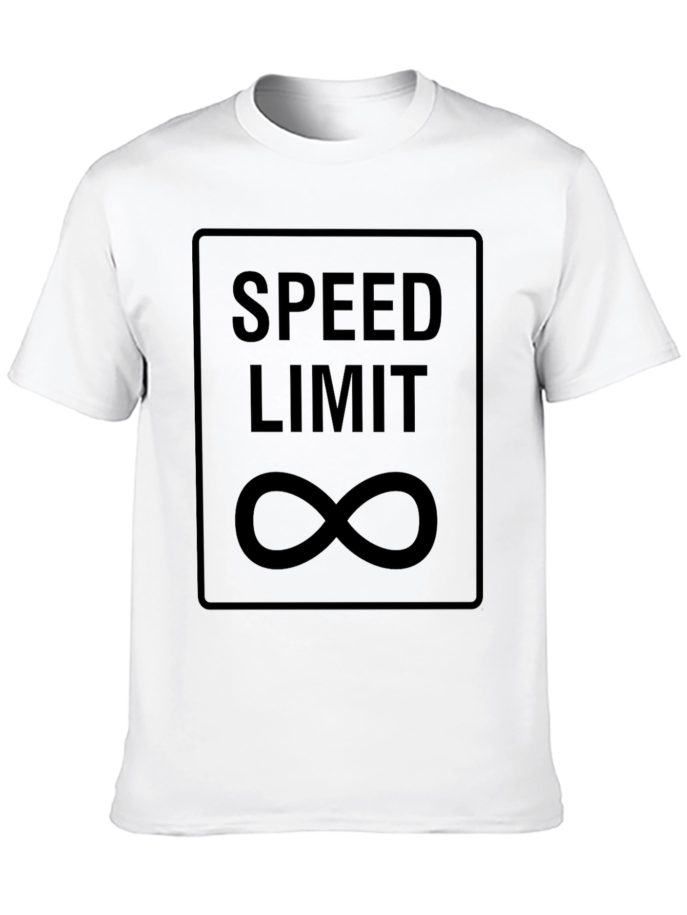 Speed Limit Infinity Black Graphic T-Shirt