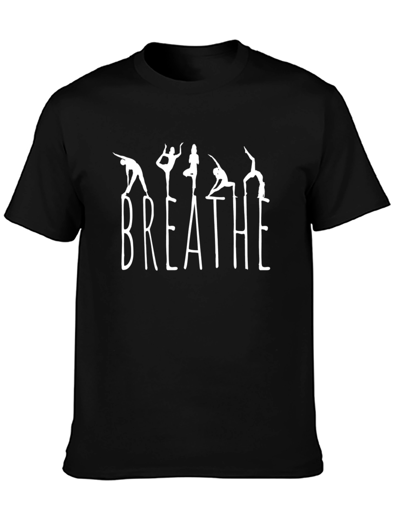 Breathe Yoga T-Shirt - Relaxed Fit Black