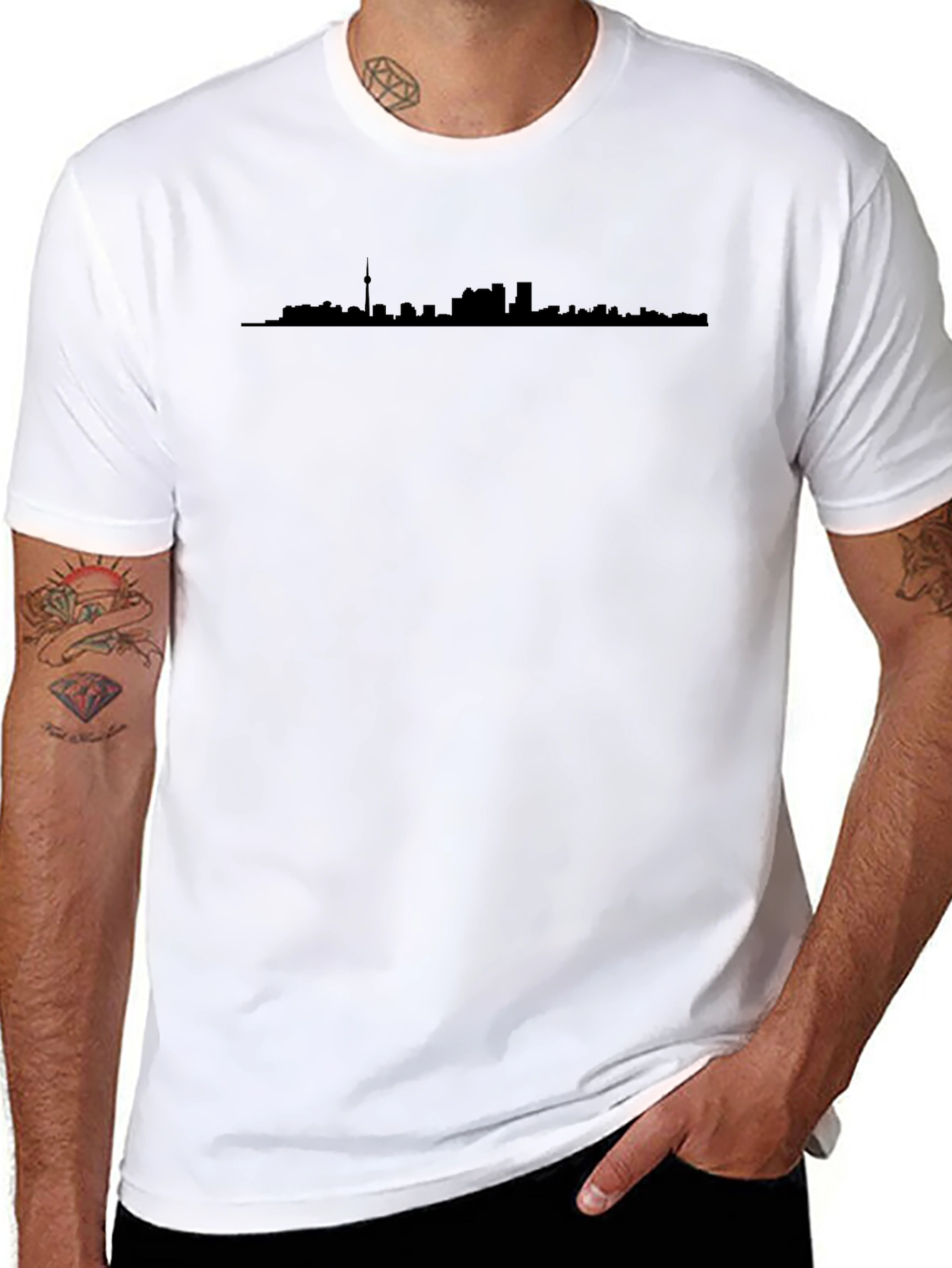 Toronto Skyline Graphic Tee - Black