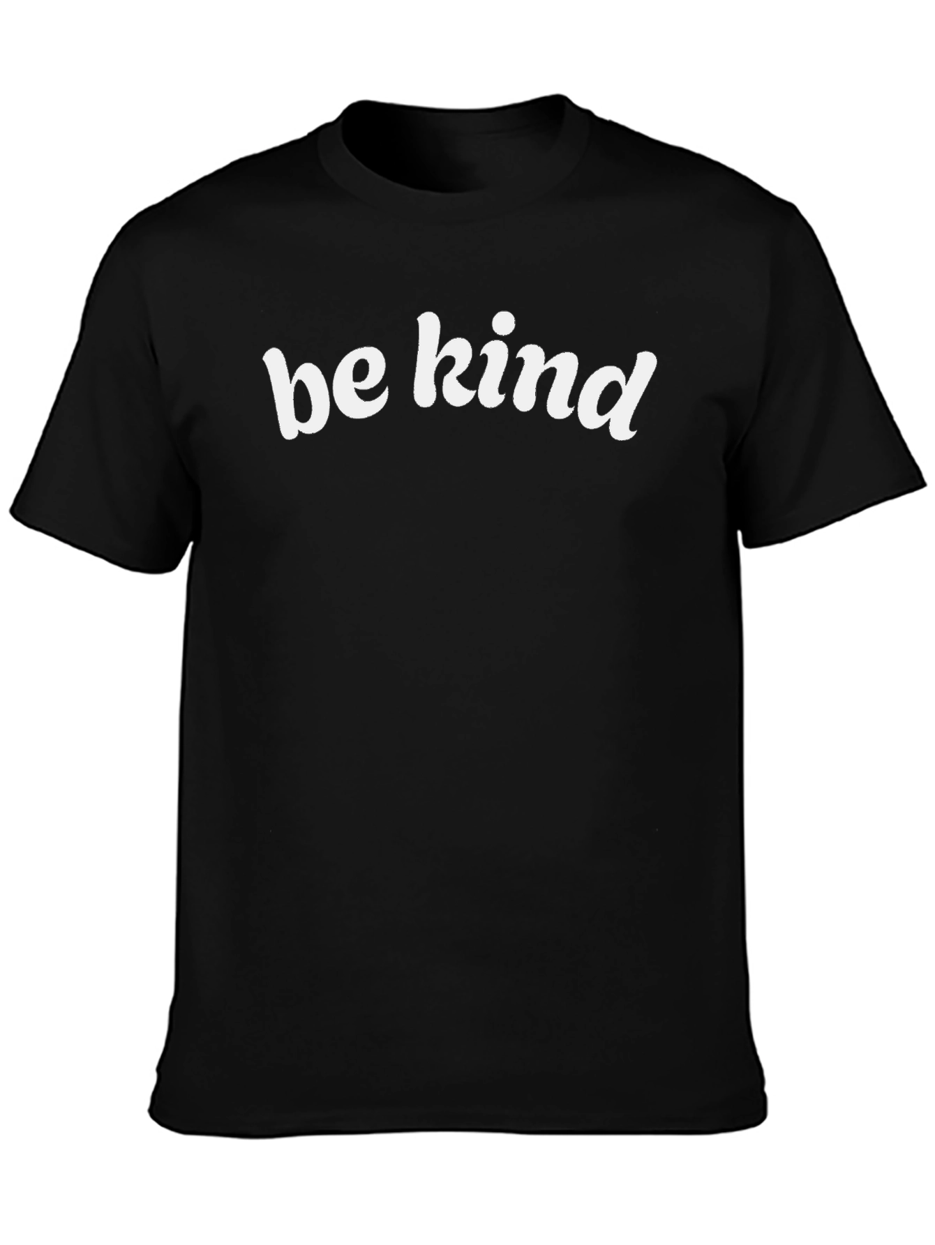 Be Kind Graphic Tee - Black Cotton T-Shirt