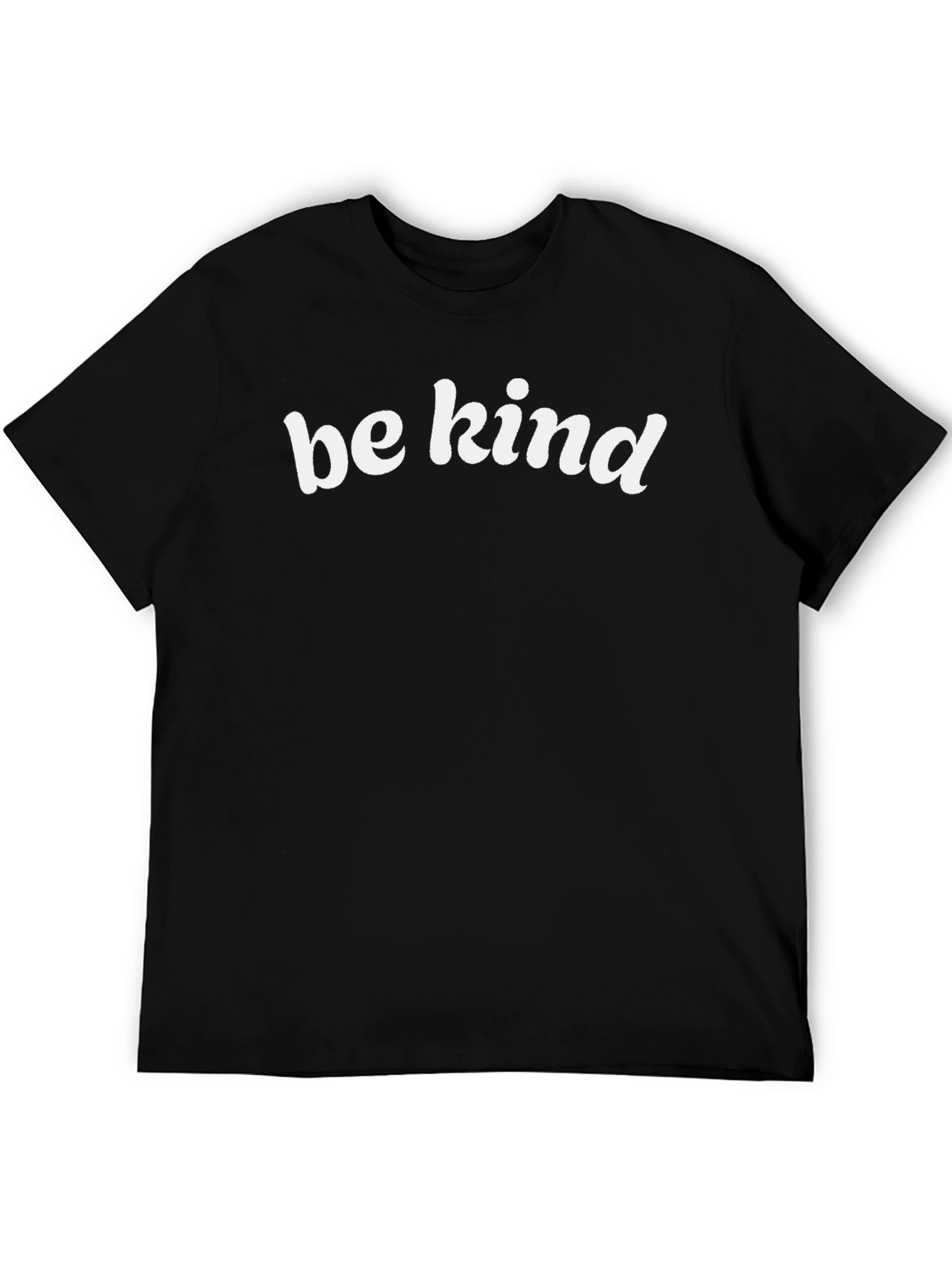 Be Kind Graphic Tee - Black Cotton T-Shirt