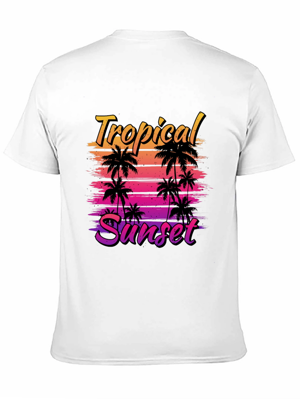 Tropical Sunset Graphic T-Shirt