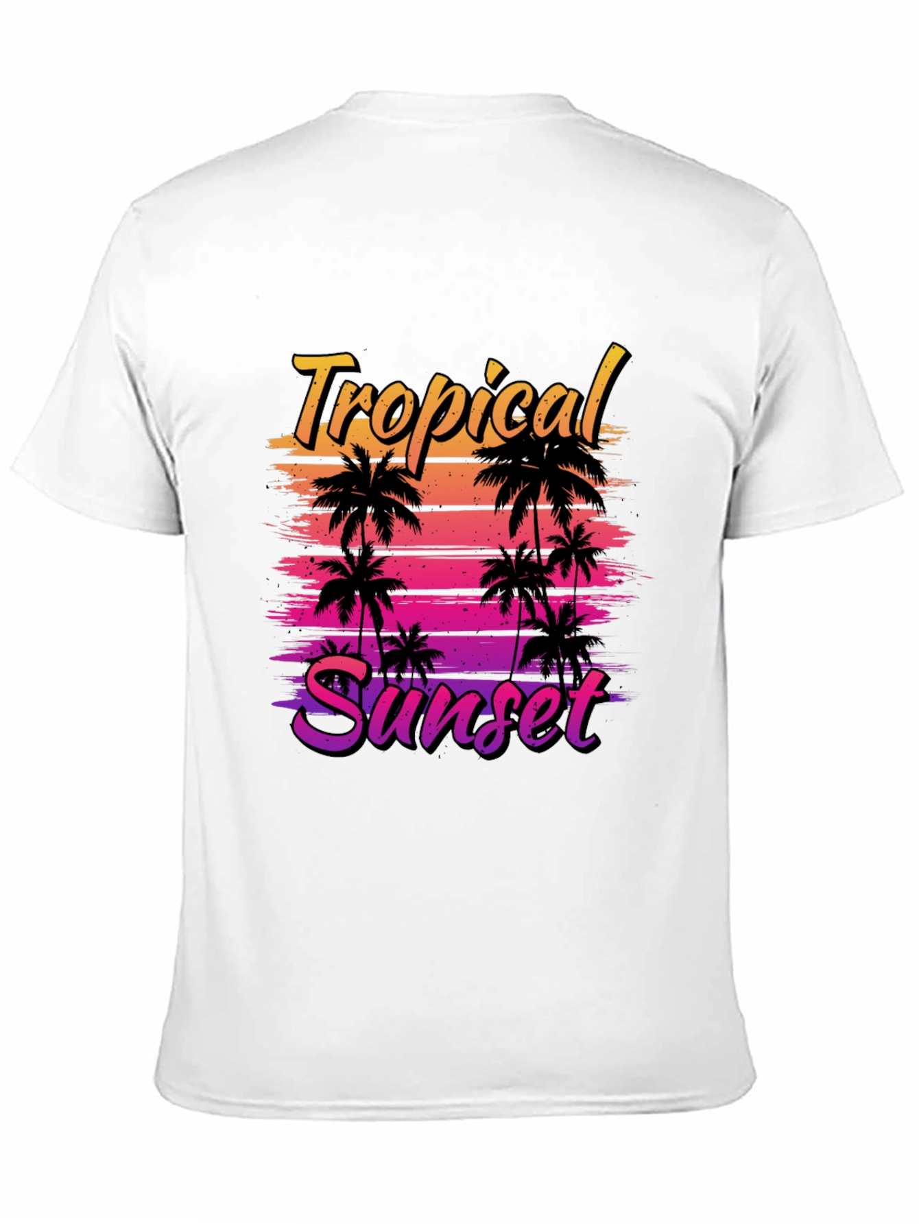 Tropical Sunset Graphic T-Shirt