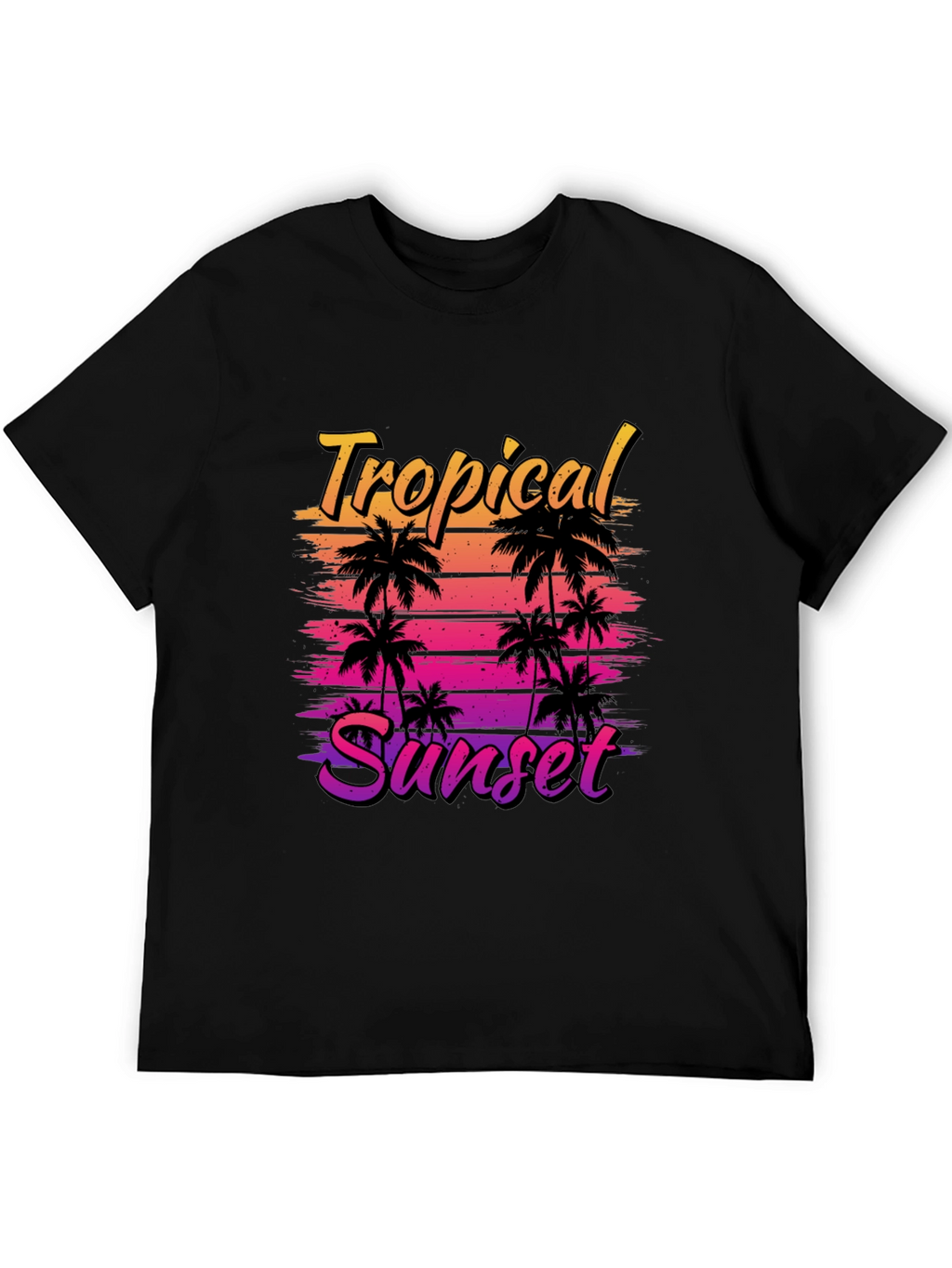 Tropical Sunset Graphic T-Shirt