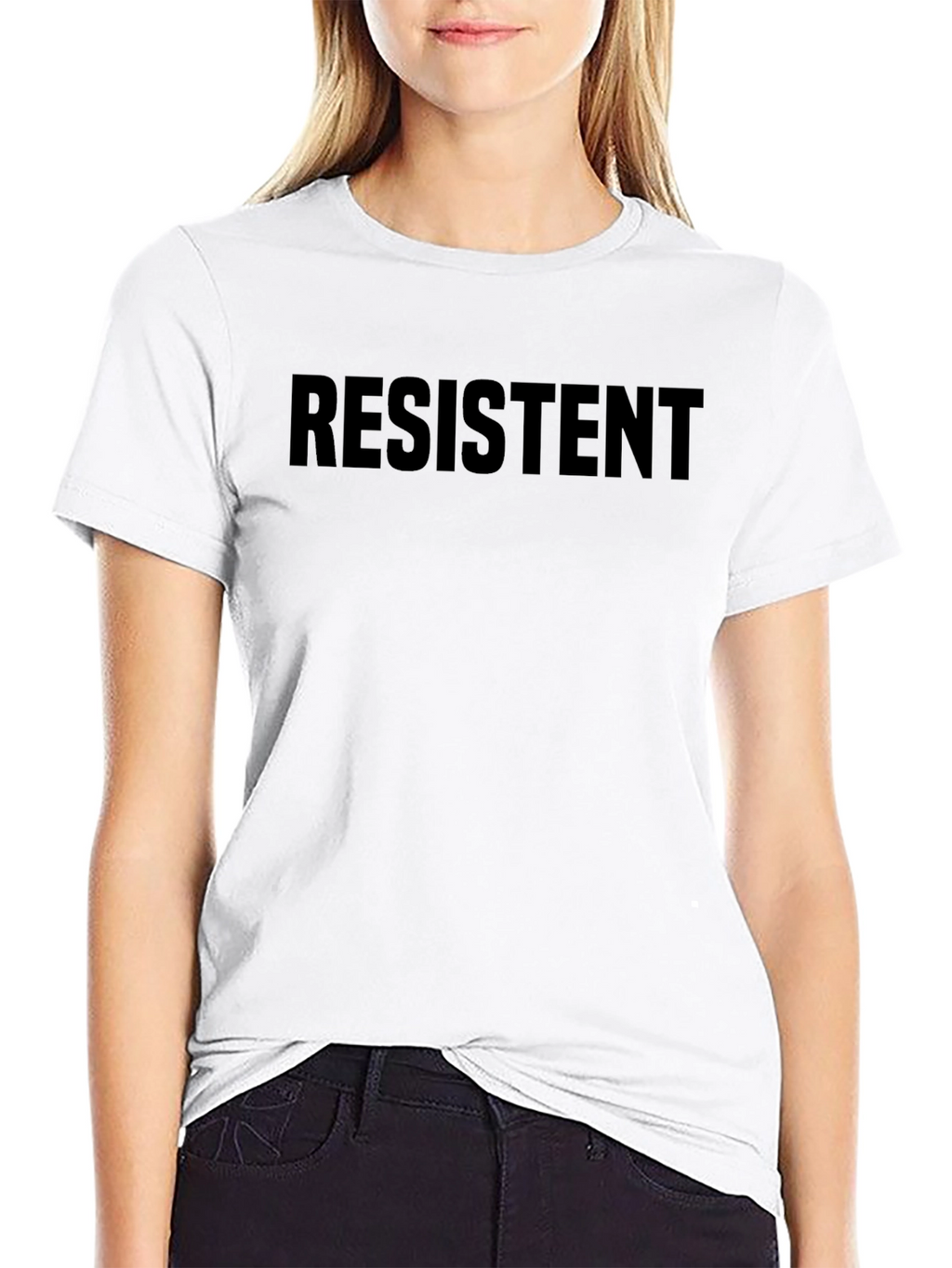 Resistent Black Crew Neck T-Shirt