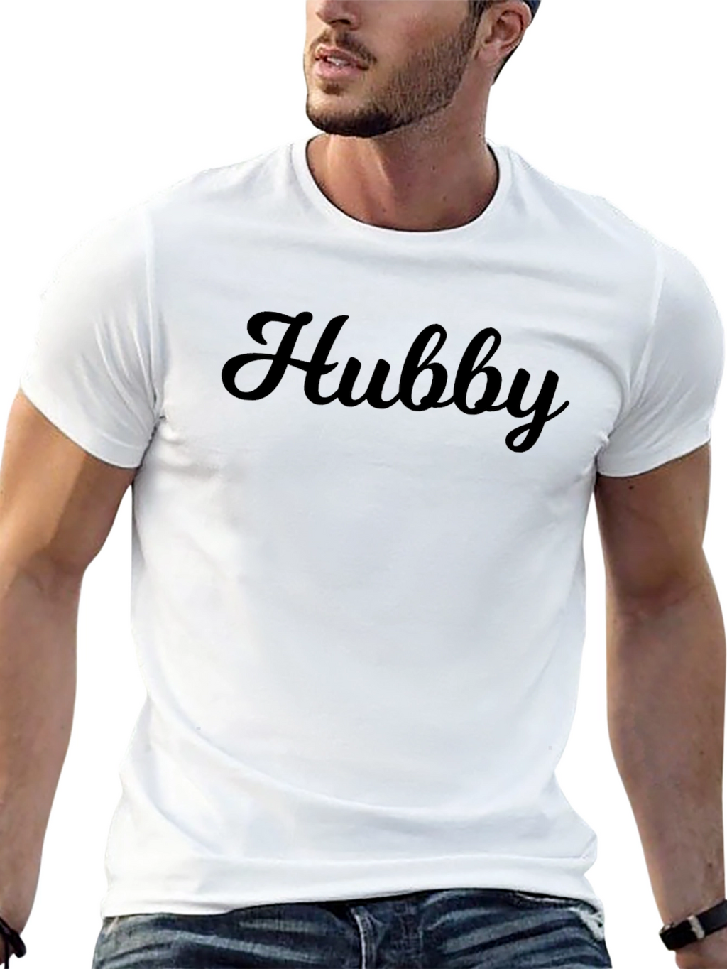 Hubby Black T-Shirt