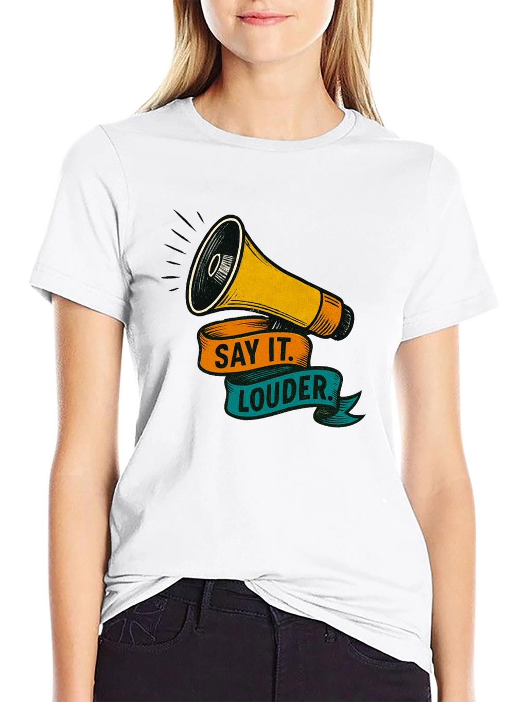 Say It Louder Graphic Tee - Bold Statement Shirt