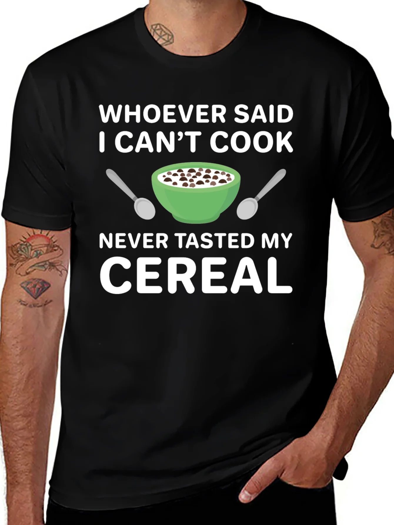 Funny I Cant Cook Cereal T-Shirt