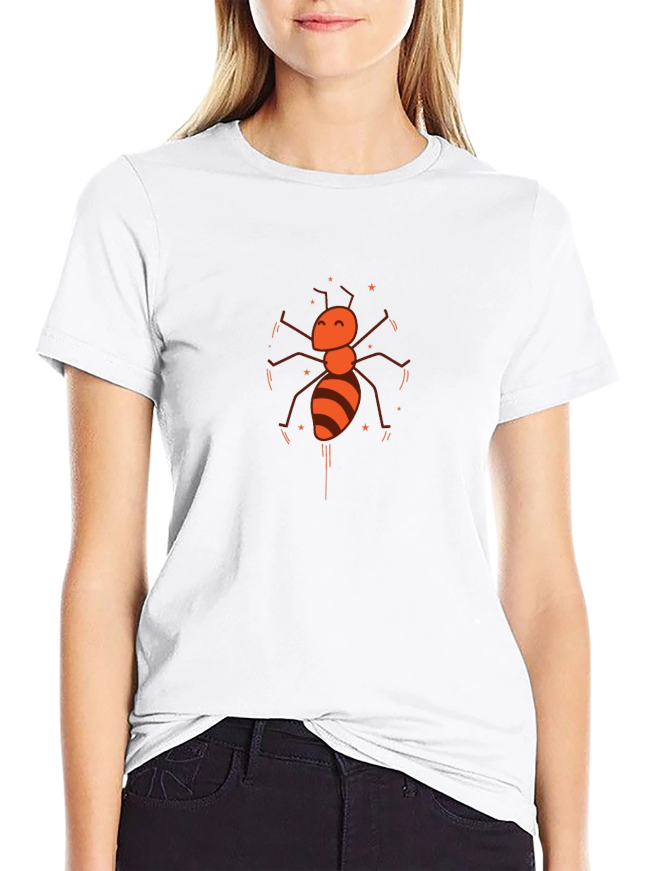 Ant Graphic T-Shirt - Stylish Black Tee