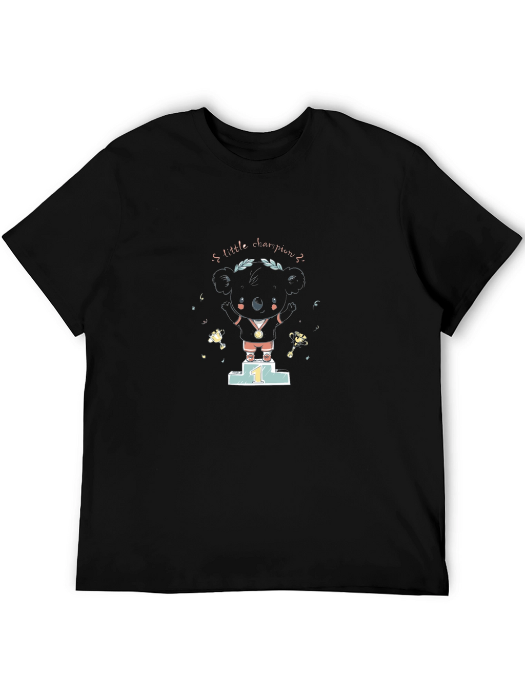 Koala Little Champion Black T-Shirt