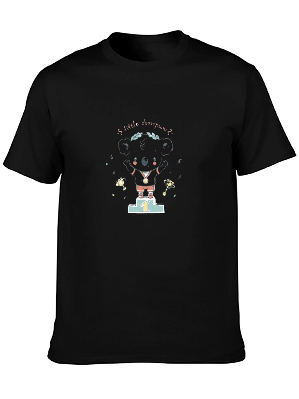 Koala Little Champion Black T-Shirt