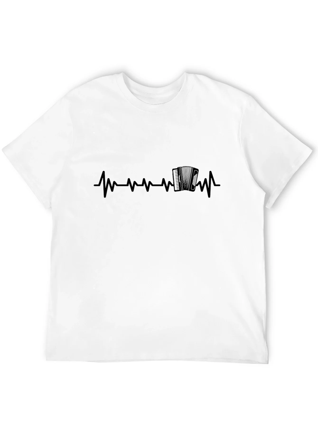 Accordion Heartbeat T-Shirt - Music Lover Tee