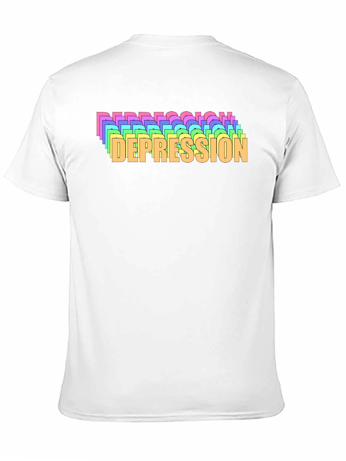 Rainbow Depression T-Shirt - Mental Health Awareness