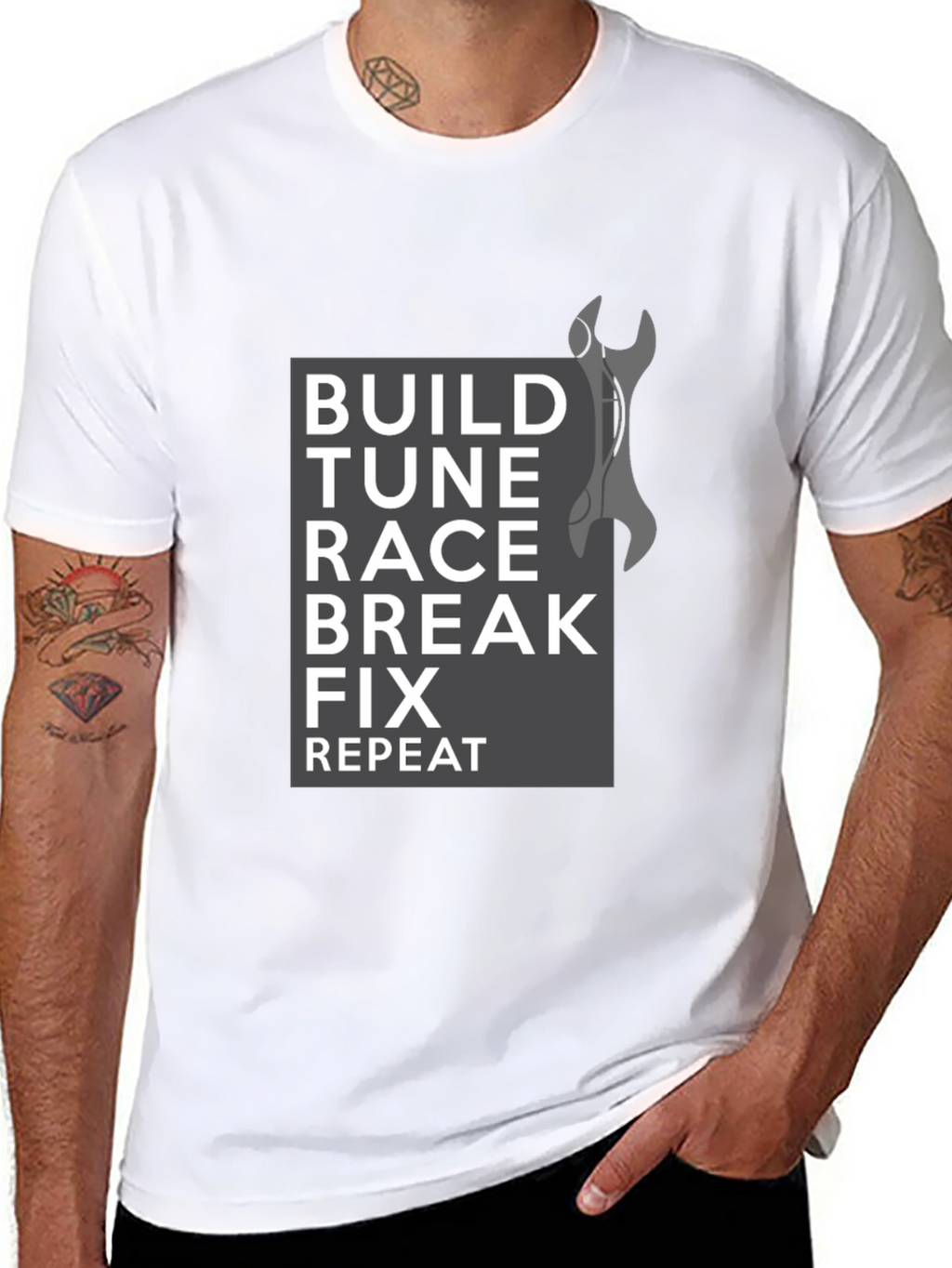 Build Tune Race T-Shirt - Car Enthusiast Tee