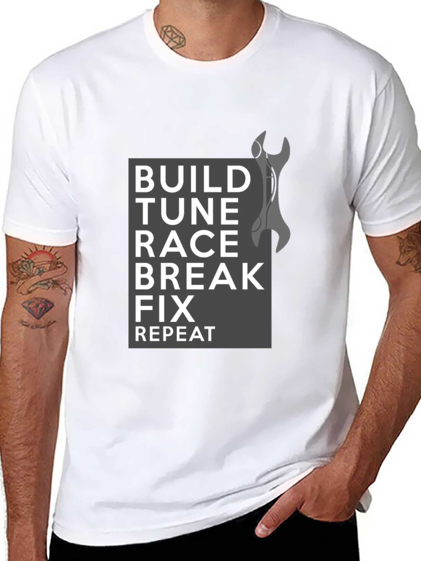 Build Tune Race T-Shirt - Car Enthusiast Tee